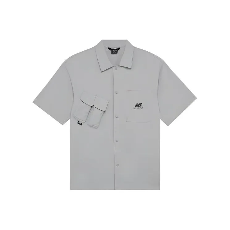 New Balance Серые Мужские Рубашки