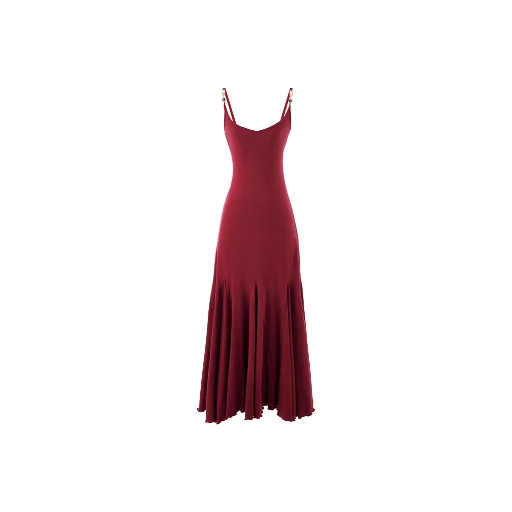 Blovelan SAINT LAURENT Red Dress Women's Sleepwear