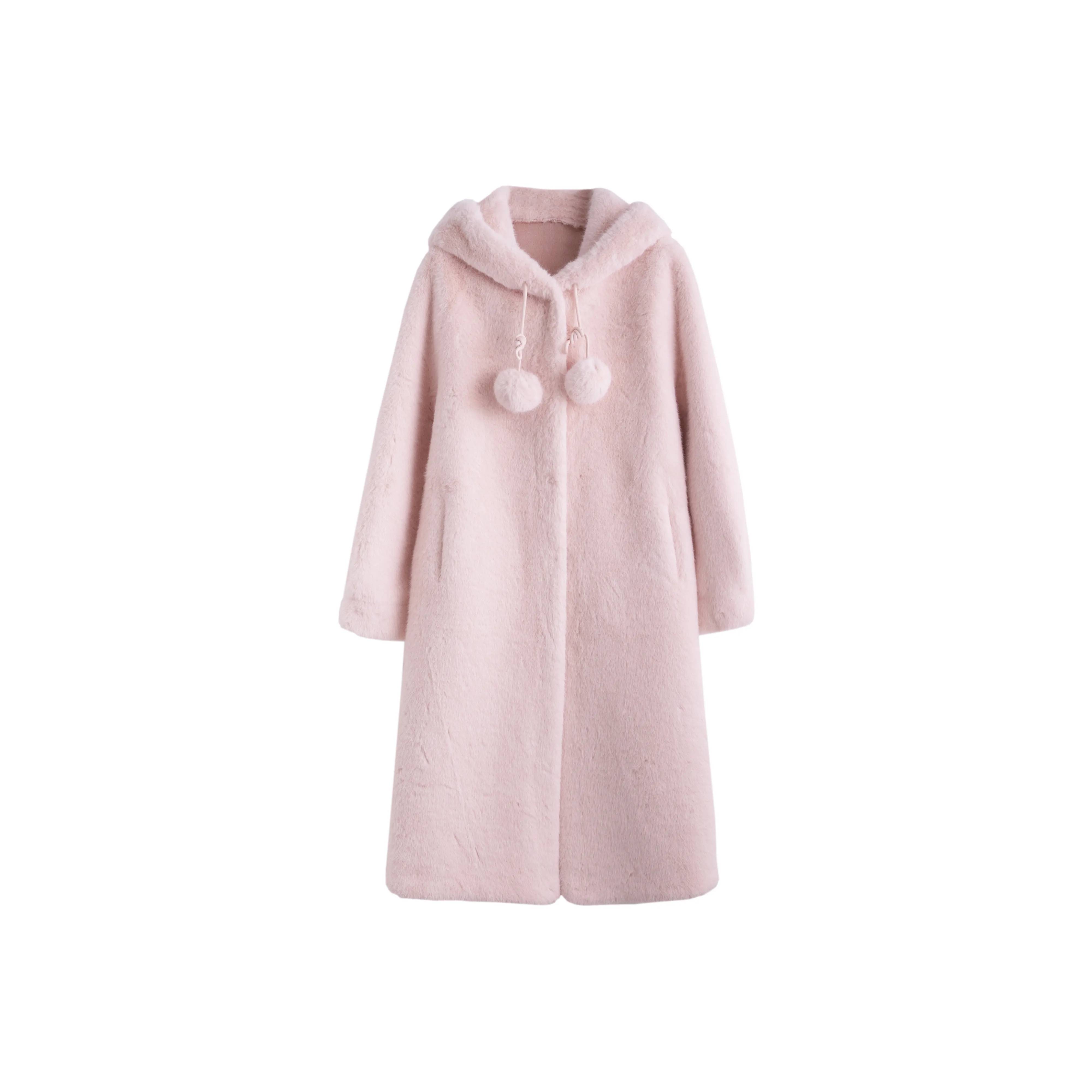 Tonlion Светло-розовый Женские Меховые изделия