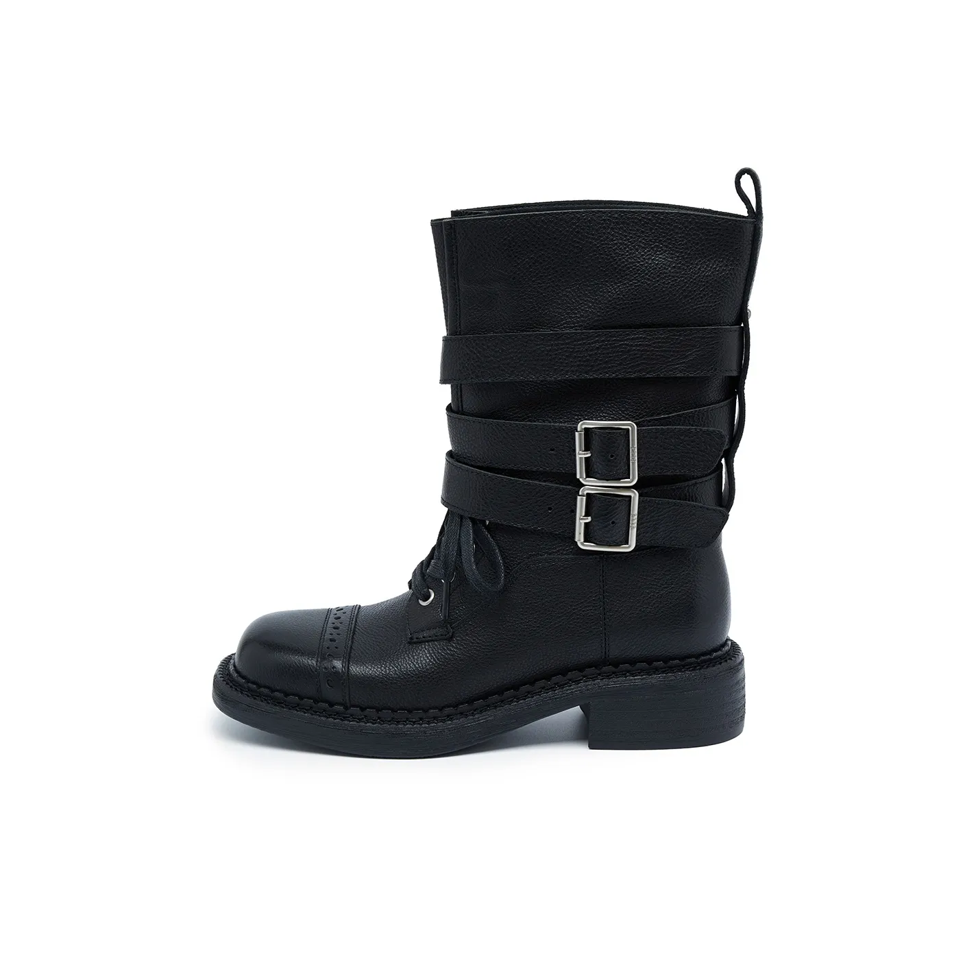 ELLE Винтаж Мартинсы Западный Ботинки Женские 2025 Женские Ботинки