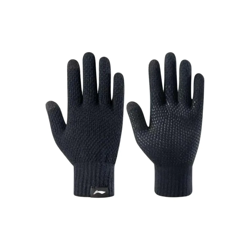 Подкладка Модакрил Вязаные Перчатки Унисекс Черные