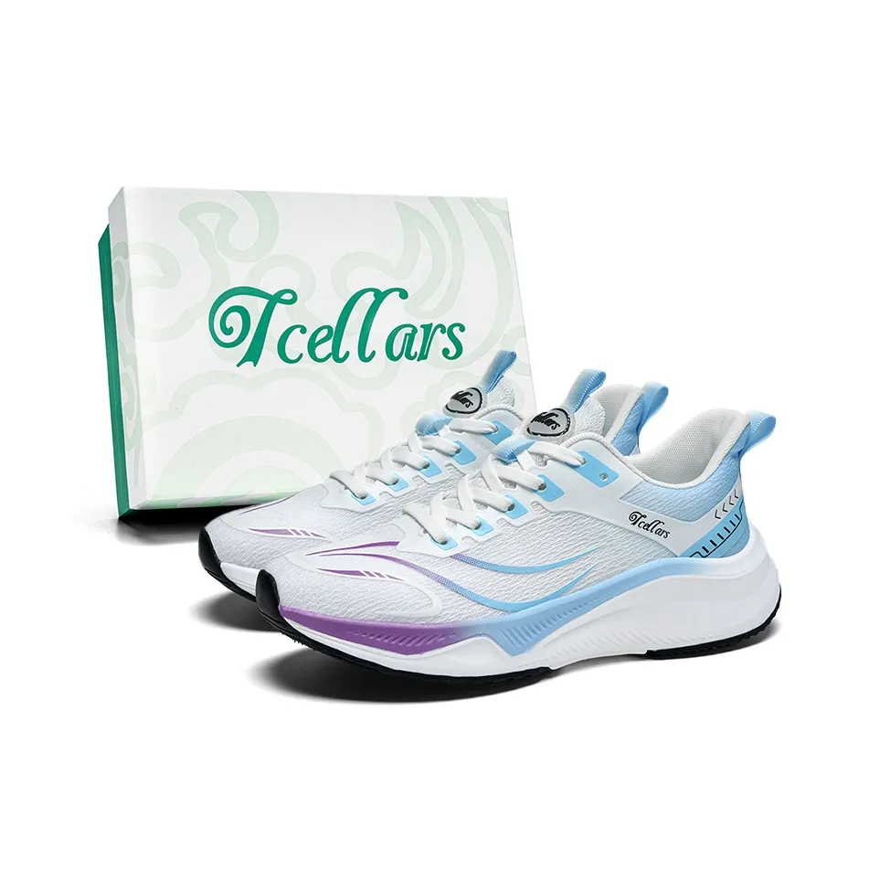 TCELLARS Амортизация устойчивость к истиранию легкий увеличенная высота отскок низкий топ беговые кроссовки унисекс эксклюзивная коробка