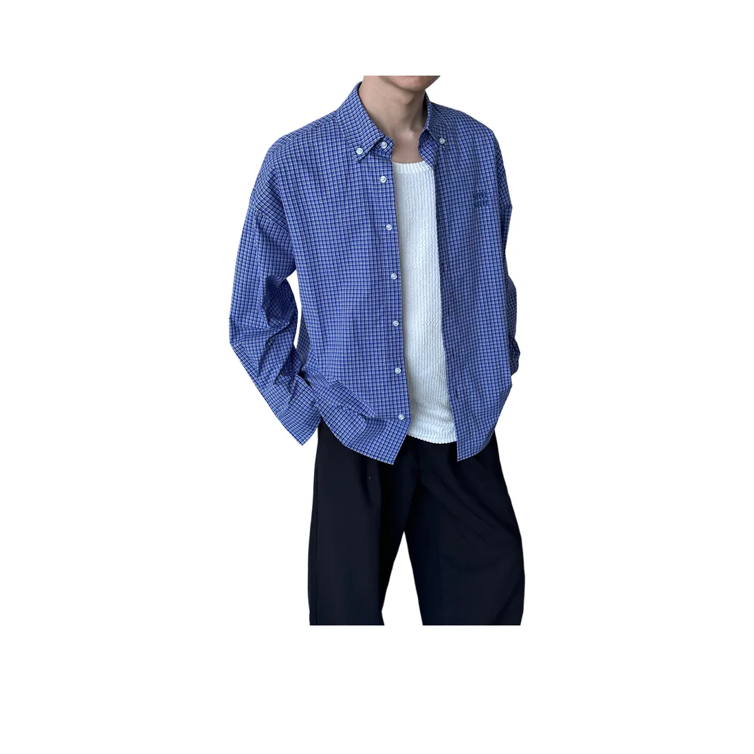 PANDA ADEVIL Синий Унисекс Рубашки