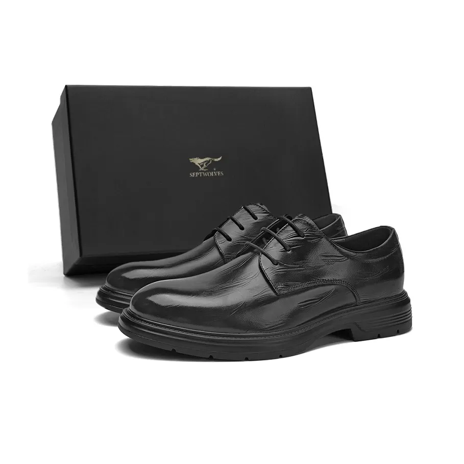 SEPTWOLVES Обувь Низкий Топ Черная Стандартная Кожа Мужская
