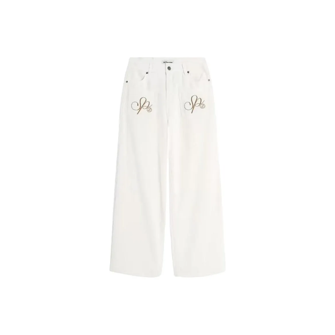 BIXING Белый Унисекс Джинсы