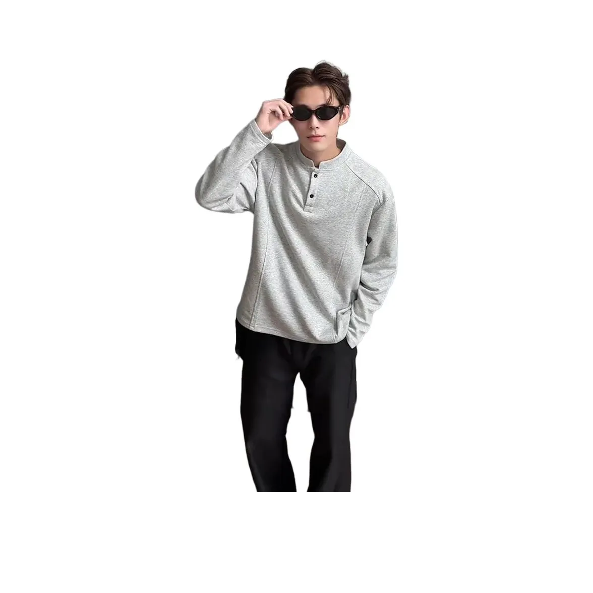 Hypeyourself Светло-серый Унисекс Свитшоты