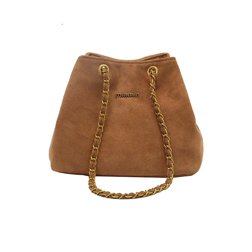 YTARA Замша Сумка через плечо Стандартная Женская Коричневая Кофейная Черная