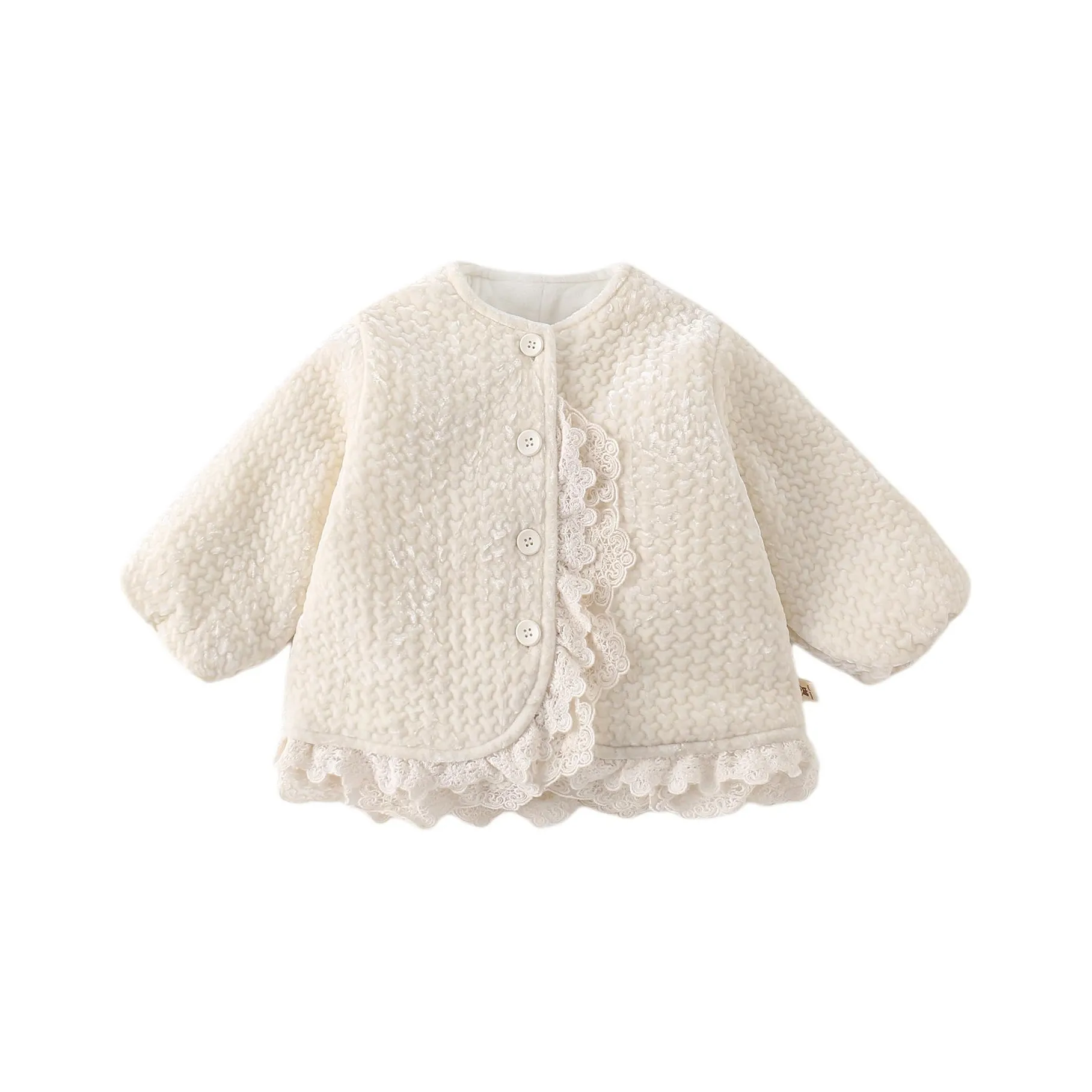 XiaoJinBu Бежевый Baby Утеплённые куртки