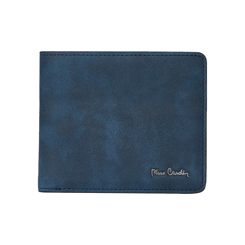PIERRE CARDIN Кошелек из лощеной коровьей кожи стандартный мужской синий