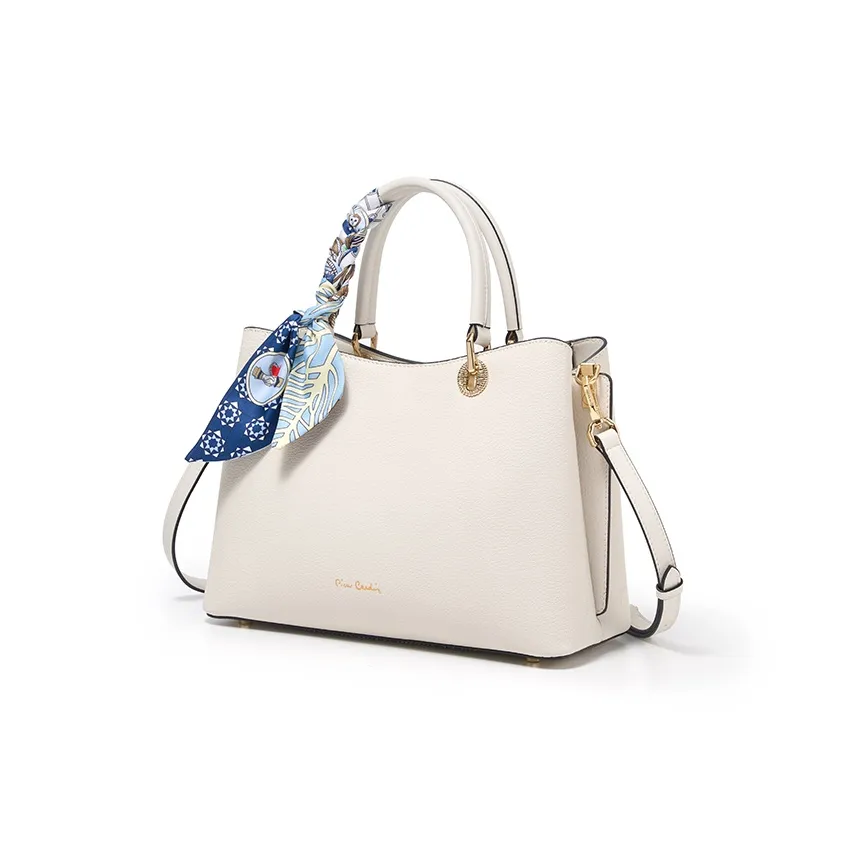 PIERRE CARDIN Коровья кожа Тоут Сумка Женская Экрю Абрикос Бургунди Черный