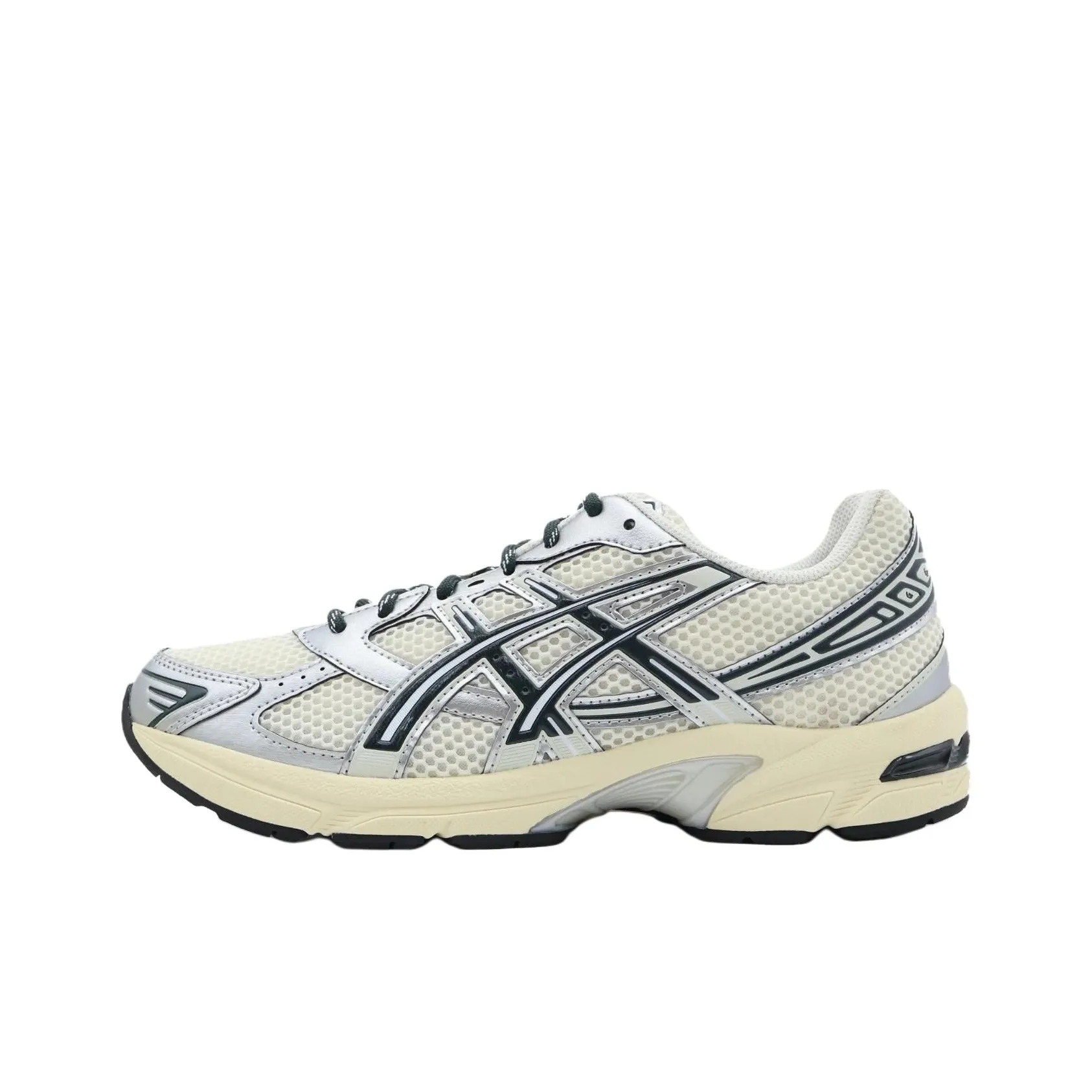 Kith X Asics Gel 1130 Running Shoes Men Low Top Silver Green