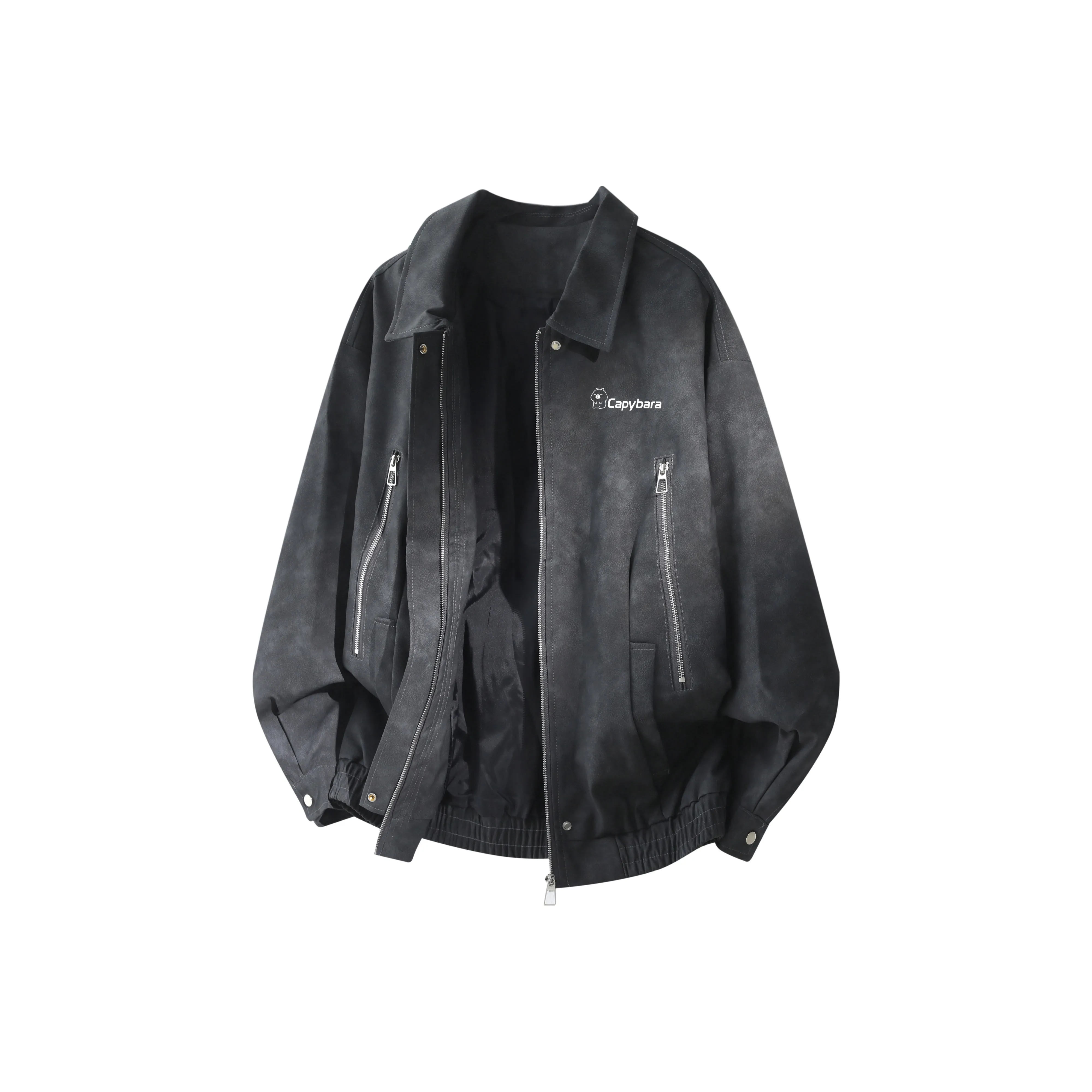 KAPIBALAXIAOHUANGTUN Кожа Куртка Унисекс