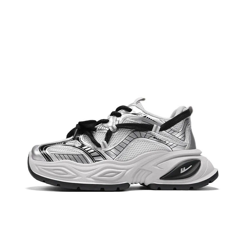 Warrior визуально увеличивает рост устойчивый к истиранию легкий противоскользящий высокий топ кроссовки с толстой подошвой мужские серебристый черный