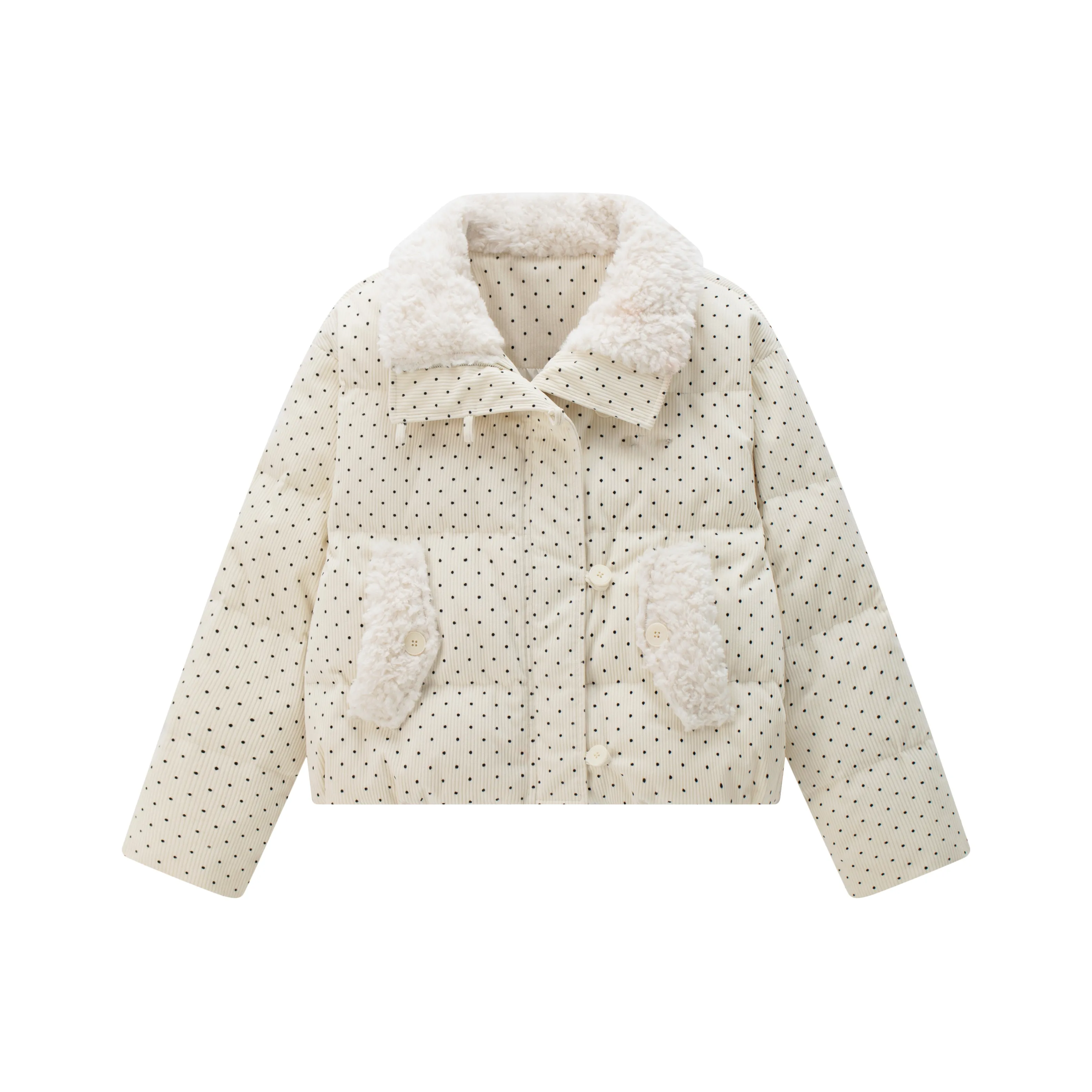 XIAOLIZI Экрю Женские пуховики