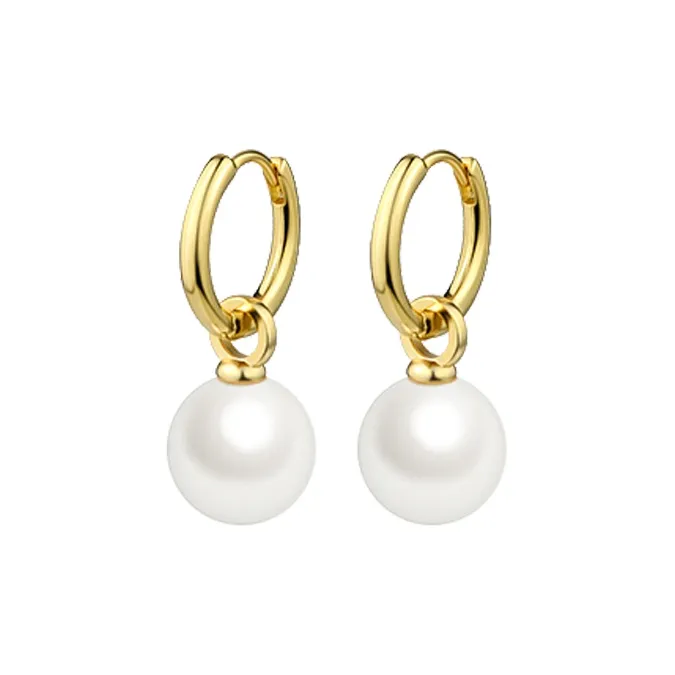 WAW Серьги с золотым покрытием из меди женские