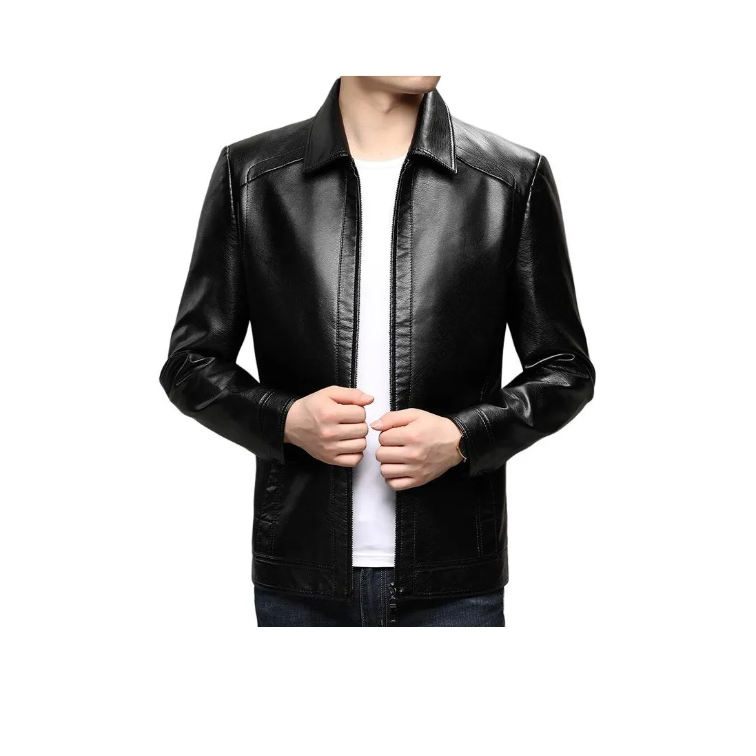 TAIZILONG Мужские кожаные куртки