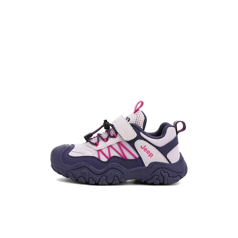 Jeep Легкий Амортизирующий Slip-Resistant Низкий Топ Баскетбольные Кроссовки Розовый Фиолетовый Детский