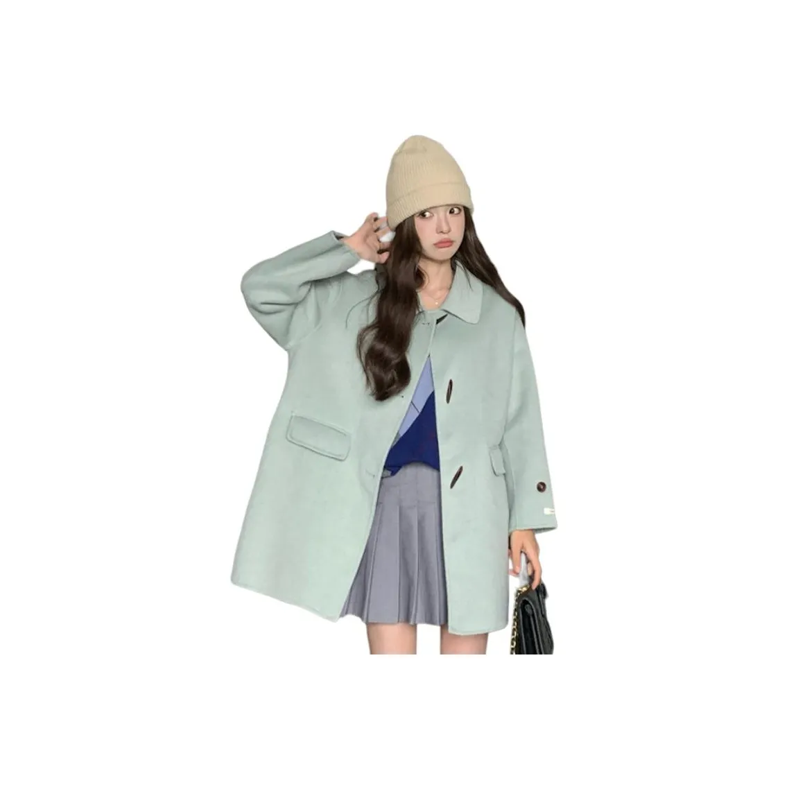 MEXICAN Зеленое Женское Пальто