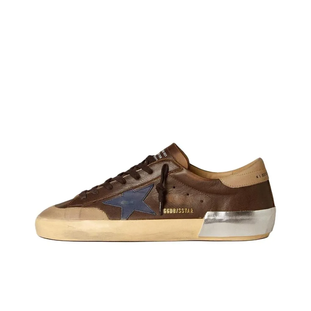 Golden Goose Super-Star Skateboard Shoes Men Low-Top Brown