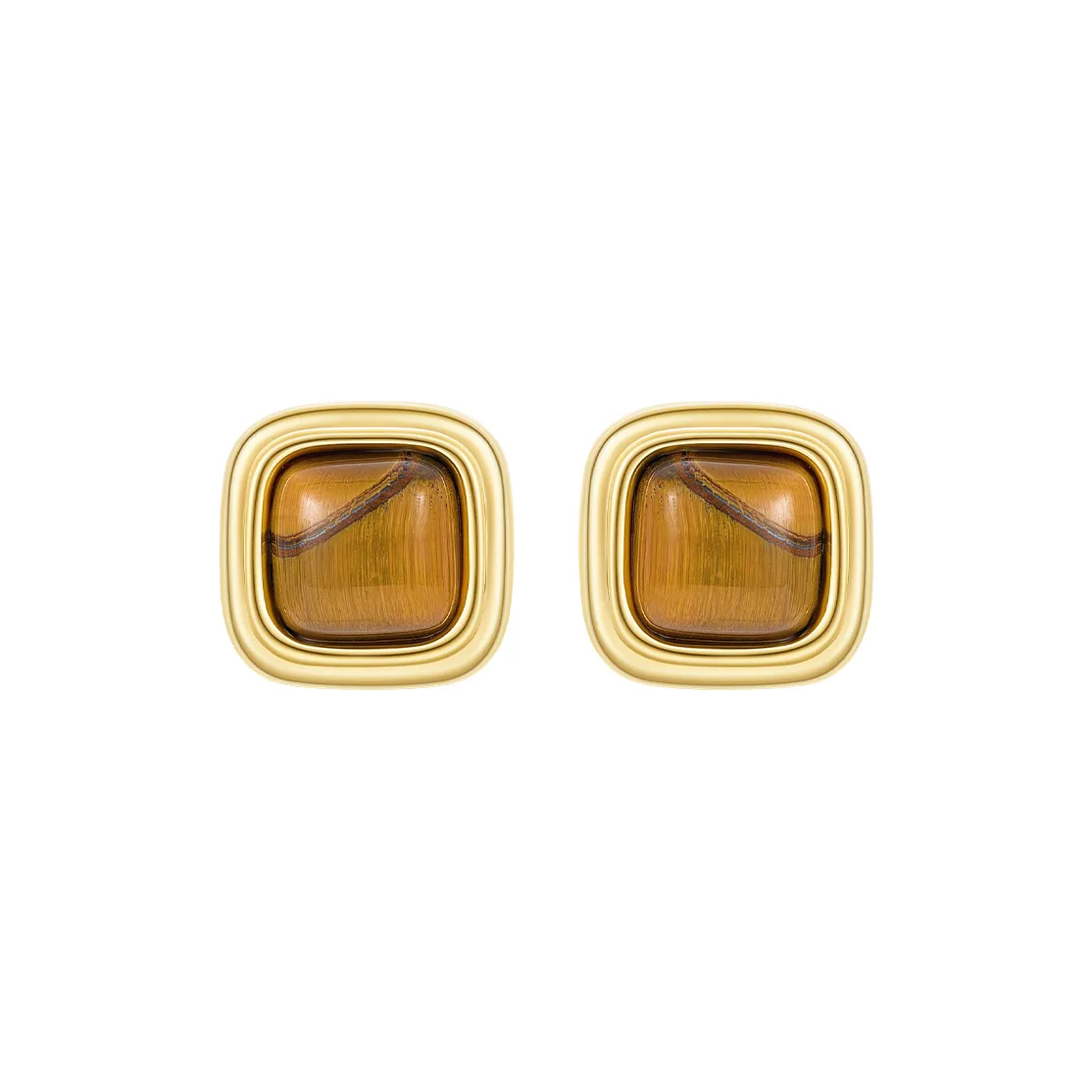 MCK Copper Alloy Stud Earrings Women's MCK Медный сплав Серьги-гвоздики Женские