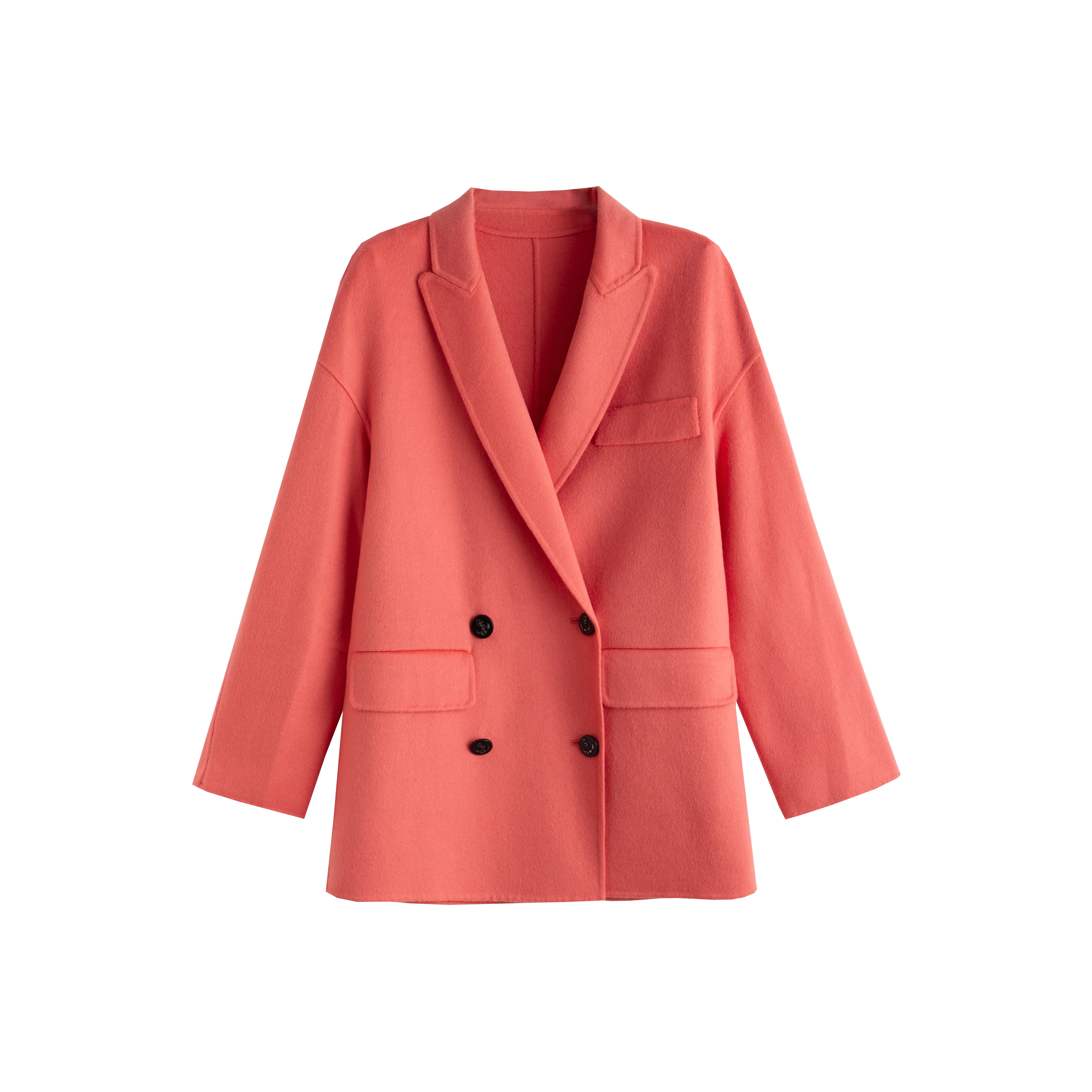 Tonlion Оранжевый Розовый Женское Пальто