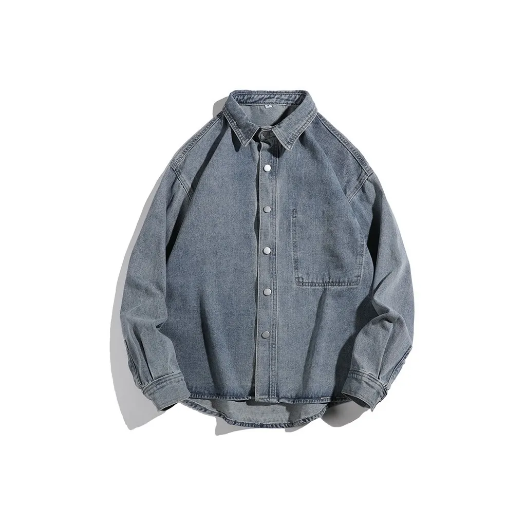 PLQV Синий Мужская Рубашка