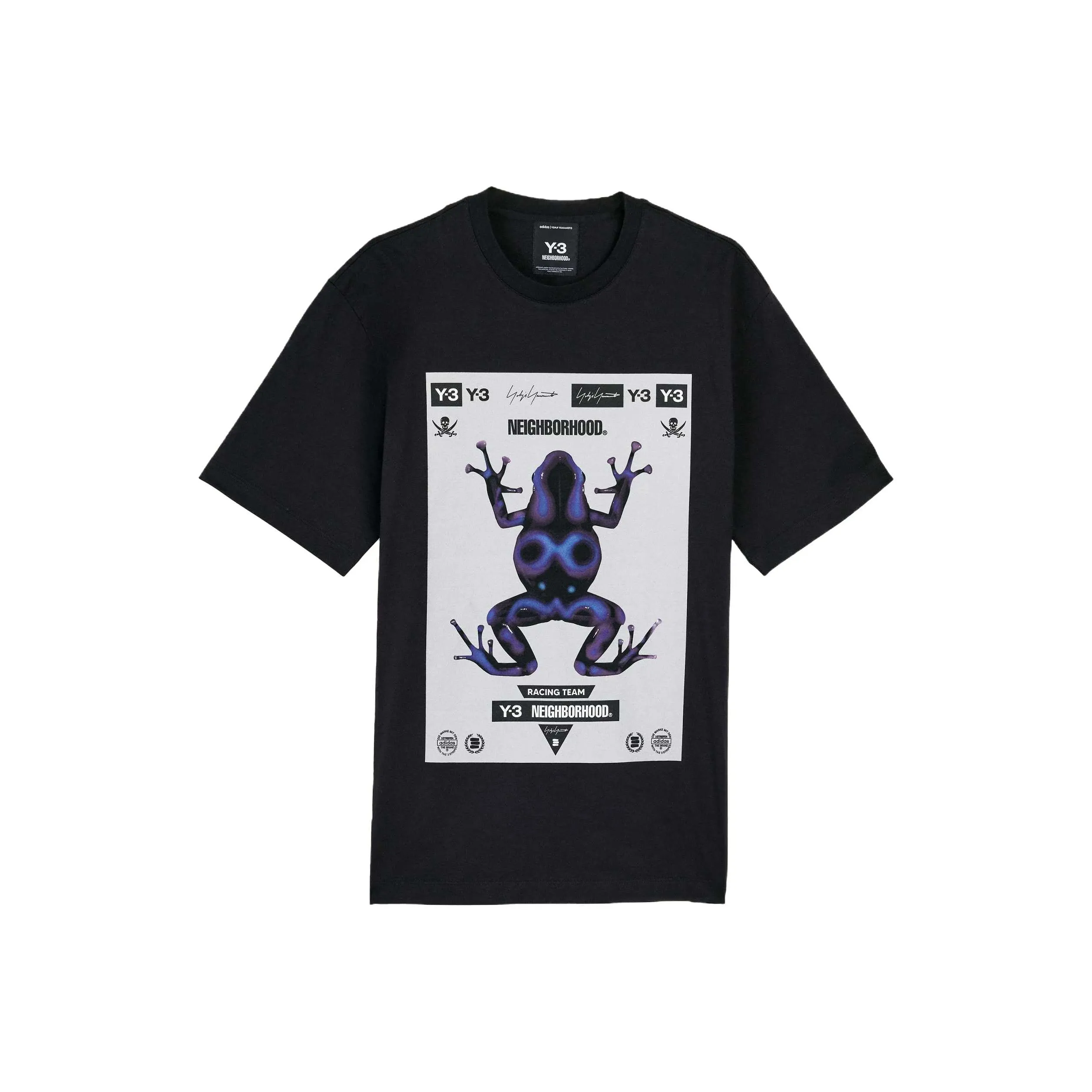 Y 3 x Neighborhood Co Бренд T-Рубашка Унисекс