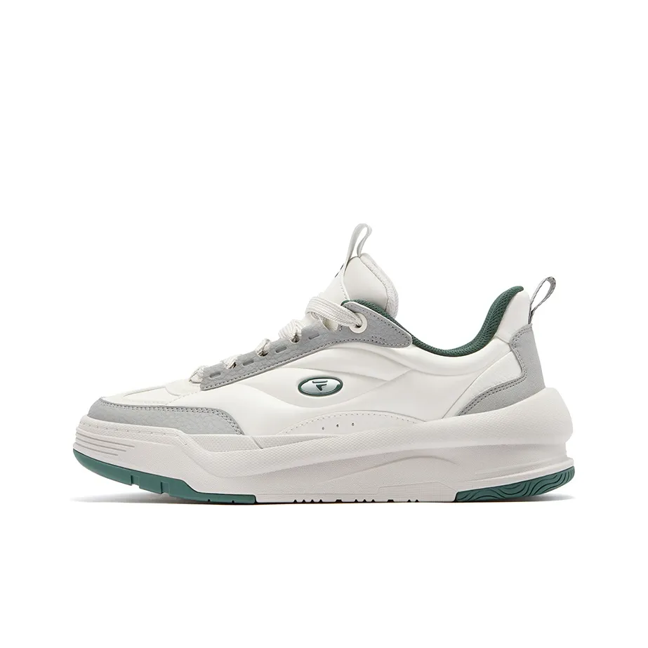FILA FUSION JOURNEY Pengpeng Shoes Пухлые туфли Низкий топ Скейтборд Кроссовки Мужской Молочный Белый Лайм