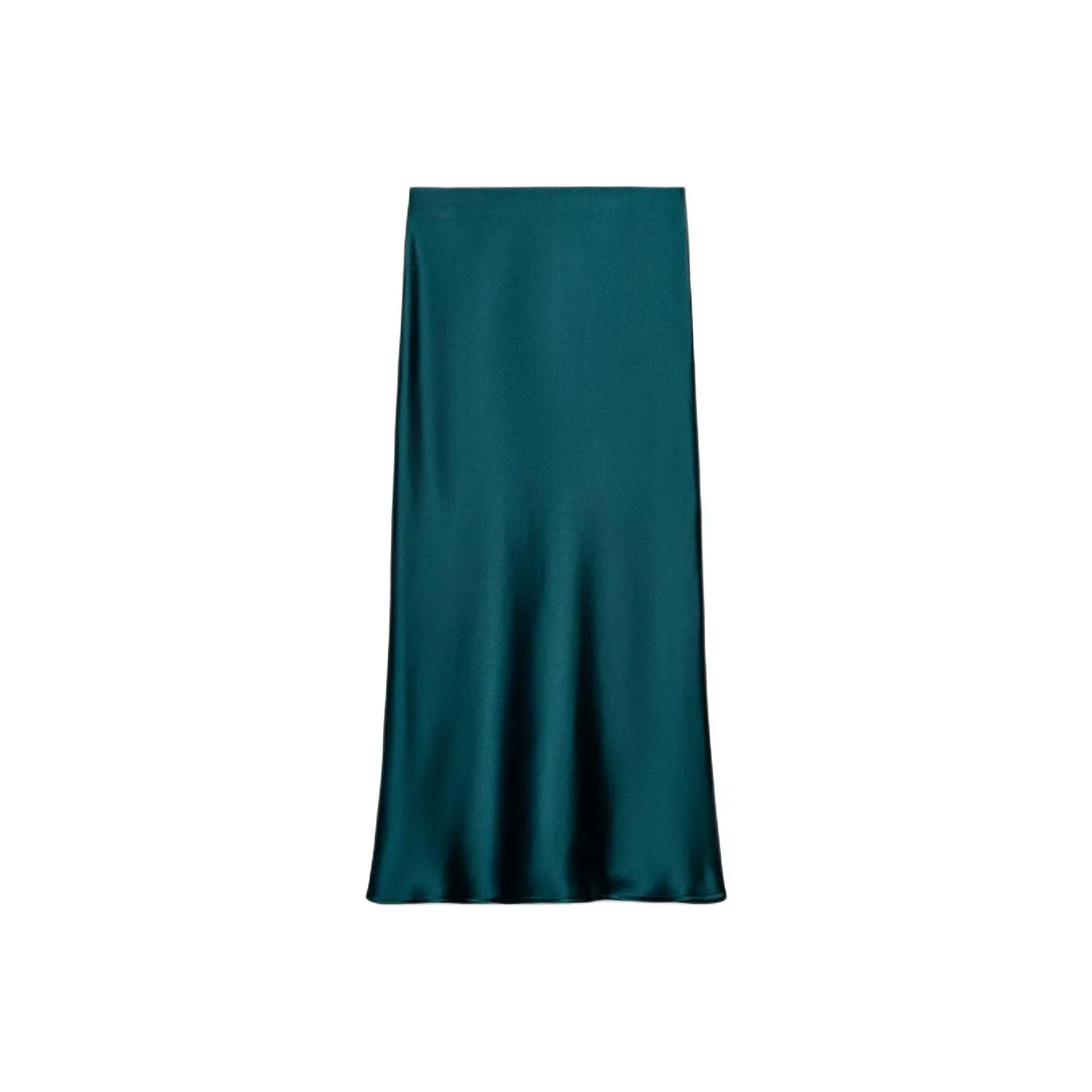 ZARA Collaboration Утино-зеленый Женская Повседневная Длинная Юбка