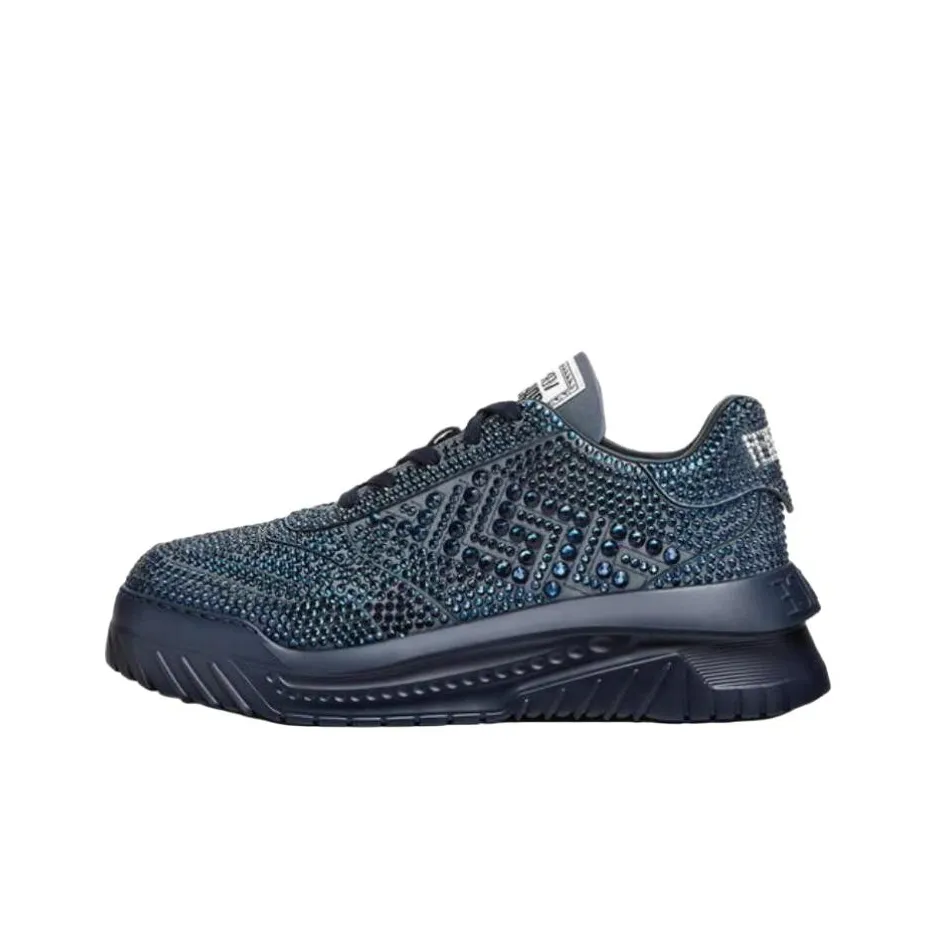 VERSACE Casual Shoes Men Low Top Blue