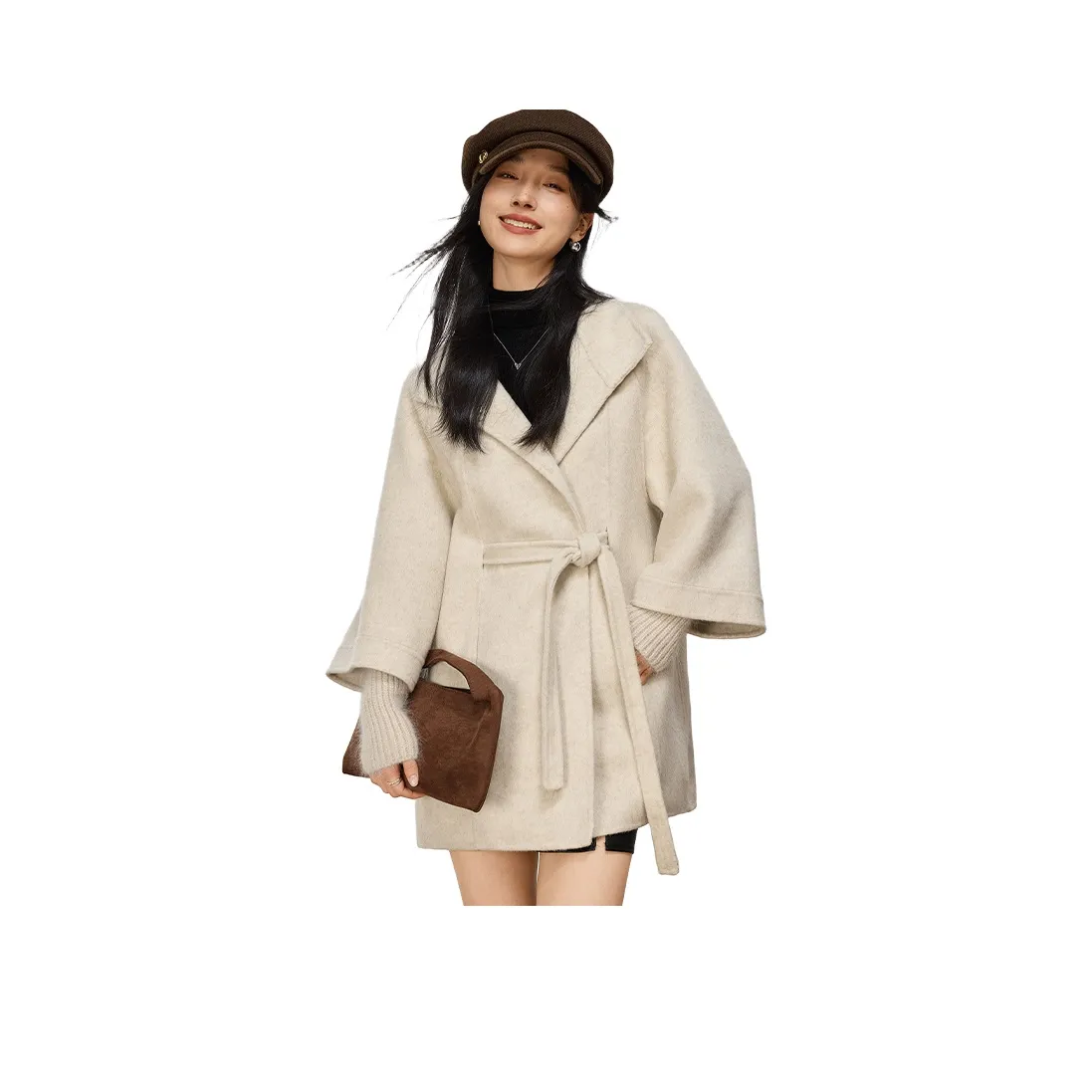 VICTORIA VERA Бежевый Женский Пальто