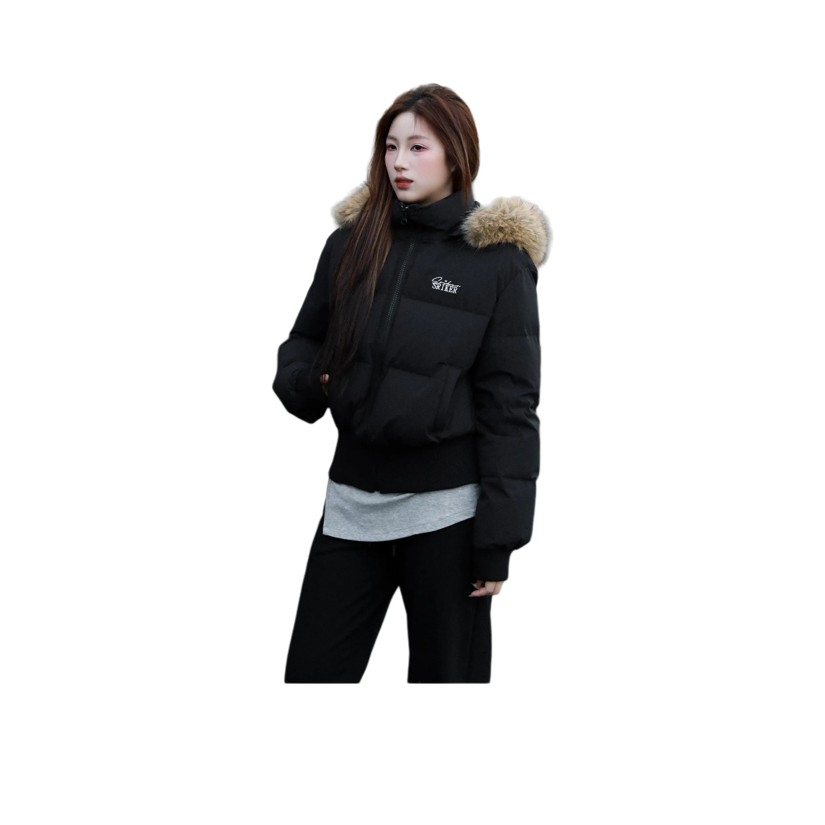 MORii Черный Женские пуховики