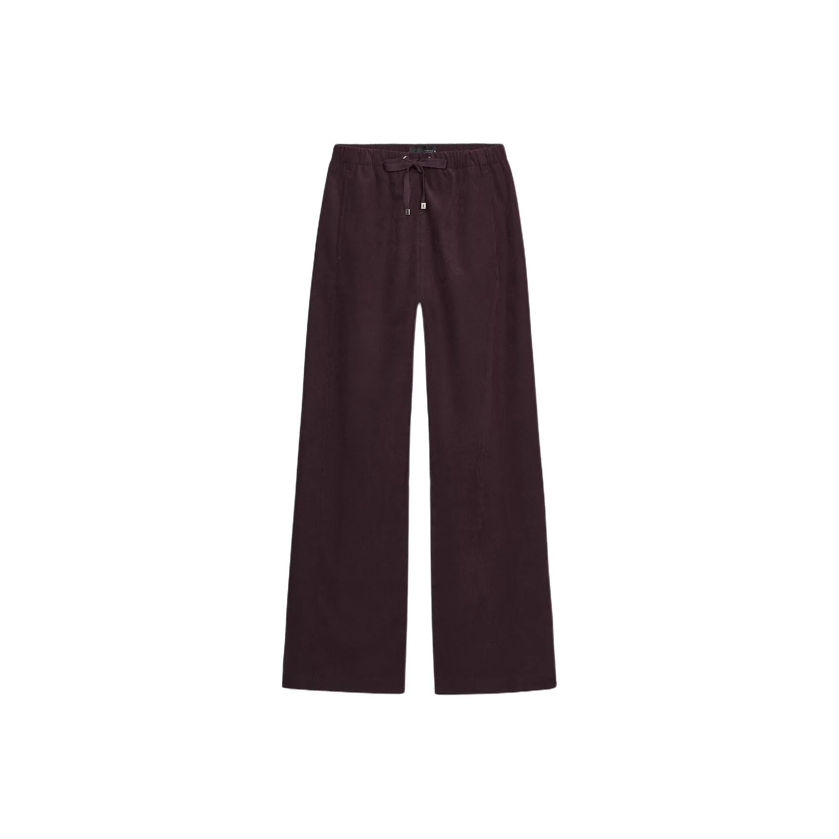 ZARA Бордовый Красный Женские Повседневные Штаны