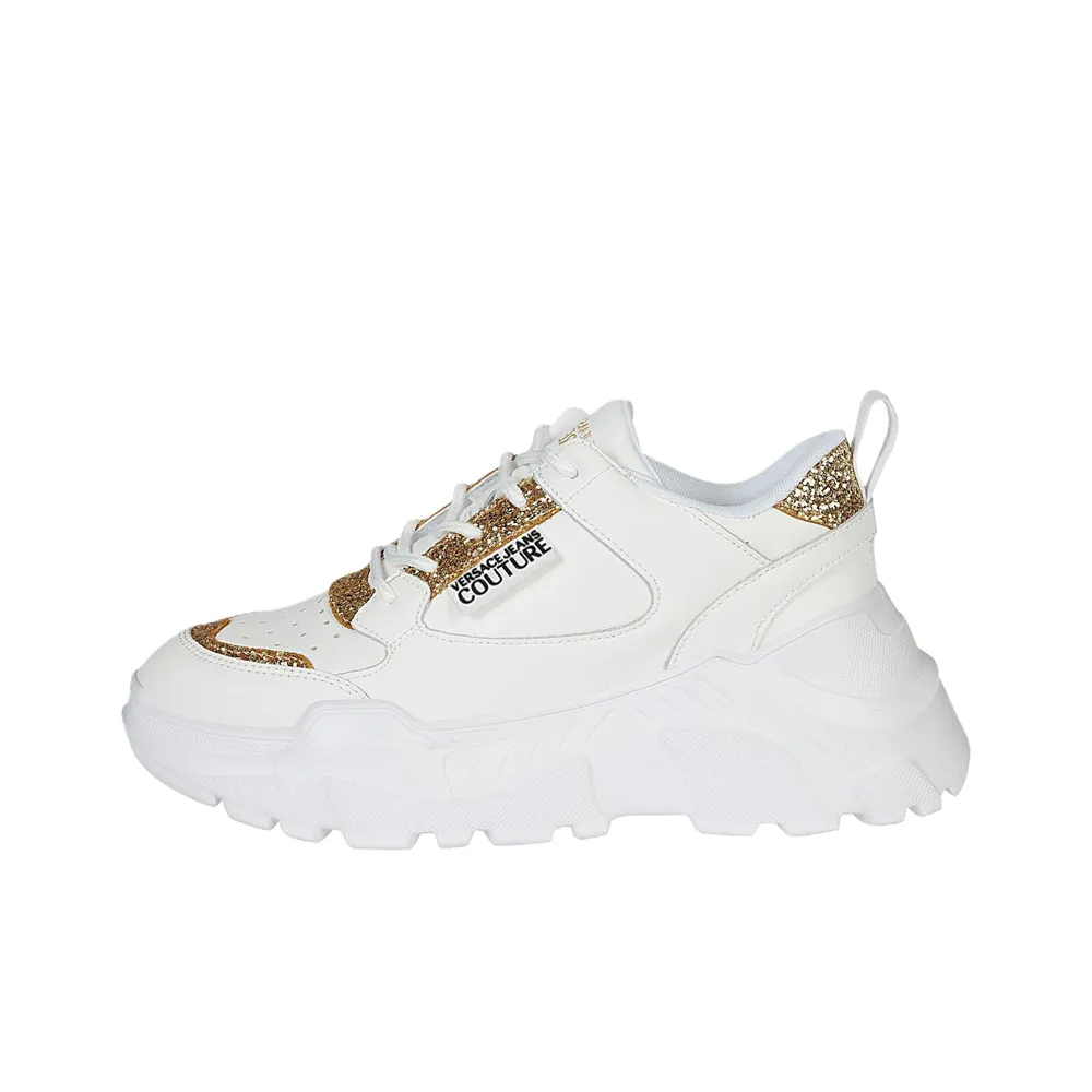 VERSACE JEANS COUTURE Низкий топ повседневный женский белый