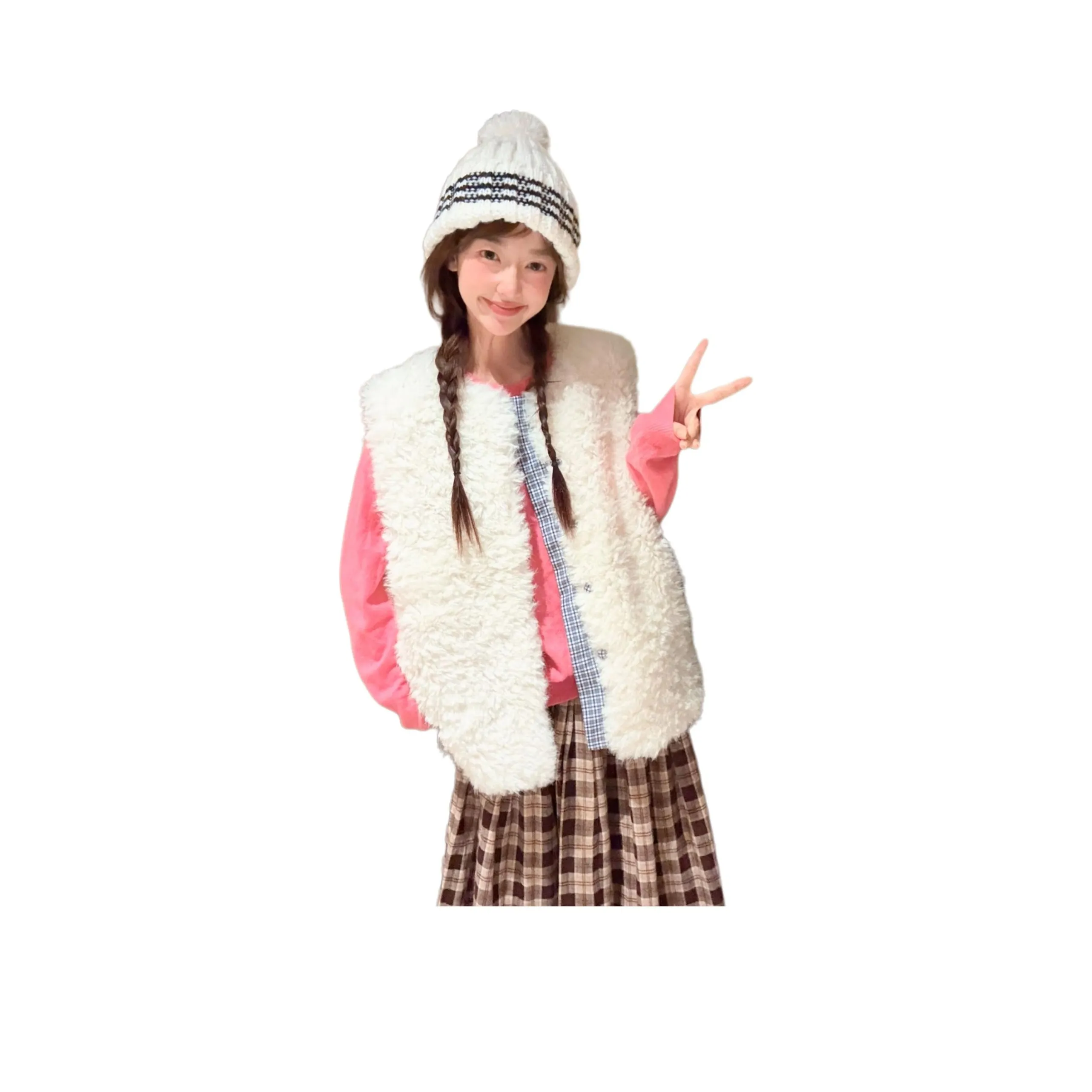 LANGQING Белый жилет бесплатная доставка бренд On наклеенный женские жилеты