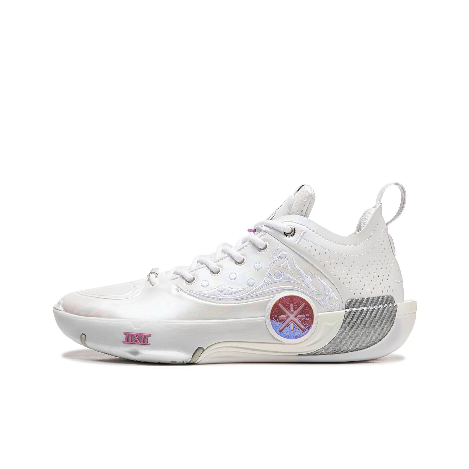 Подкладка WOW12 Баскетбольные кроссовки MID Топ Стандартный Белый Мужской