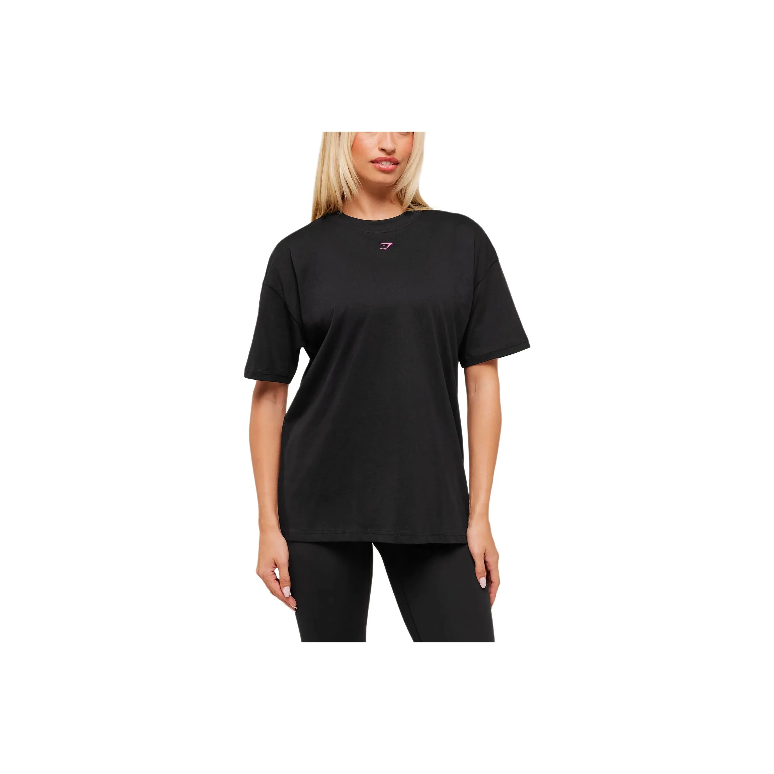 GYMSHARK Черные Женские T-рубашки