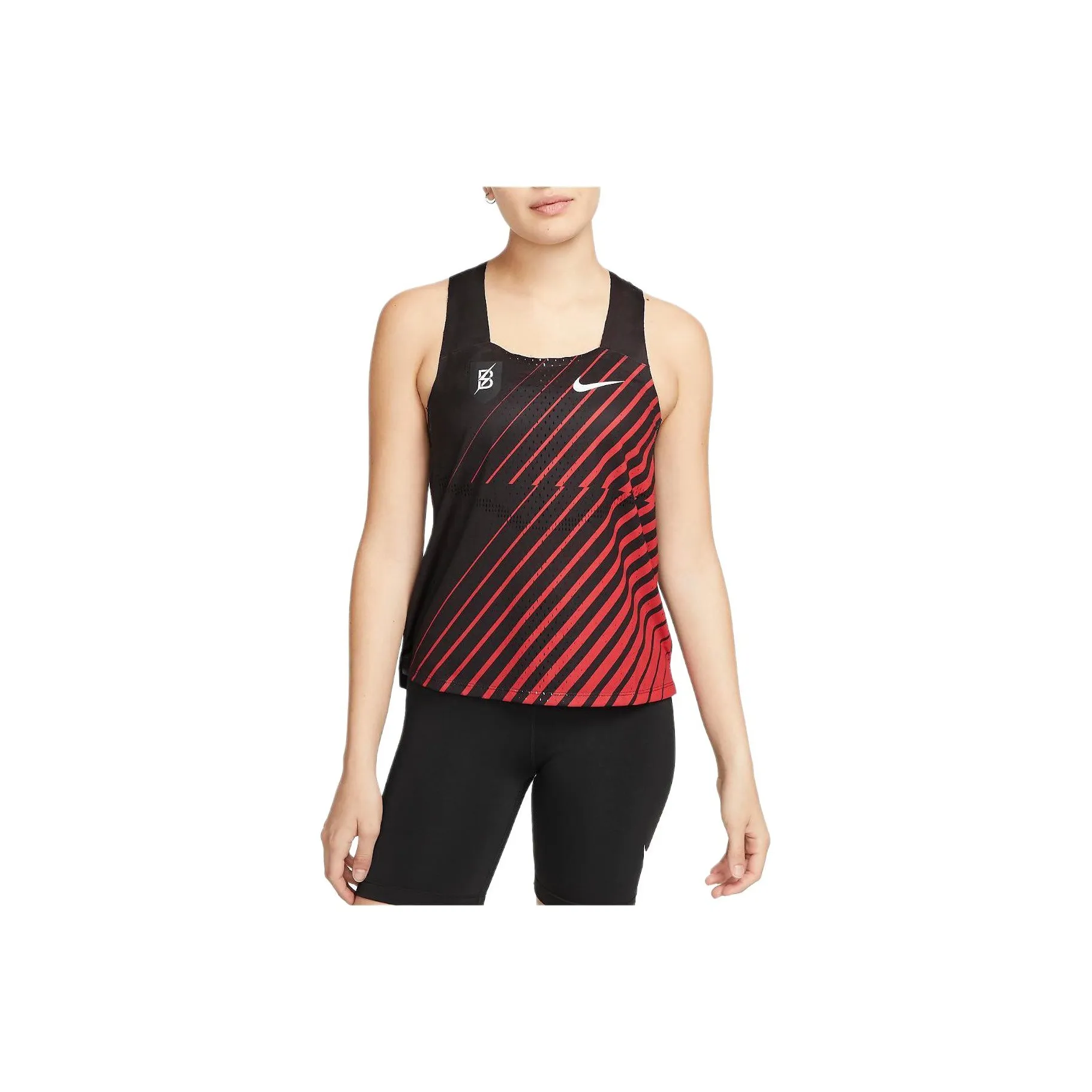 nike Бег Майка Женская Черная