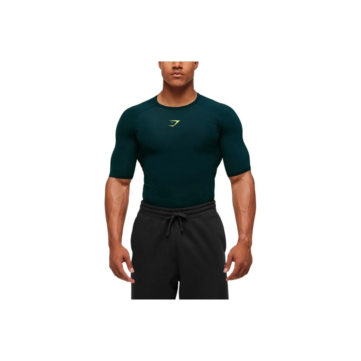 GYMSHARK Темный Бензиновый Синий Мороженое Желтый Мужская Футболка