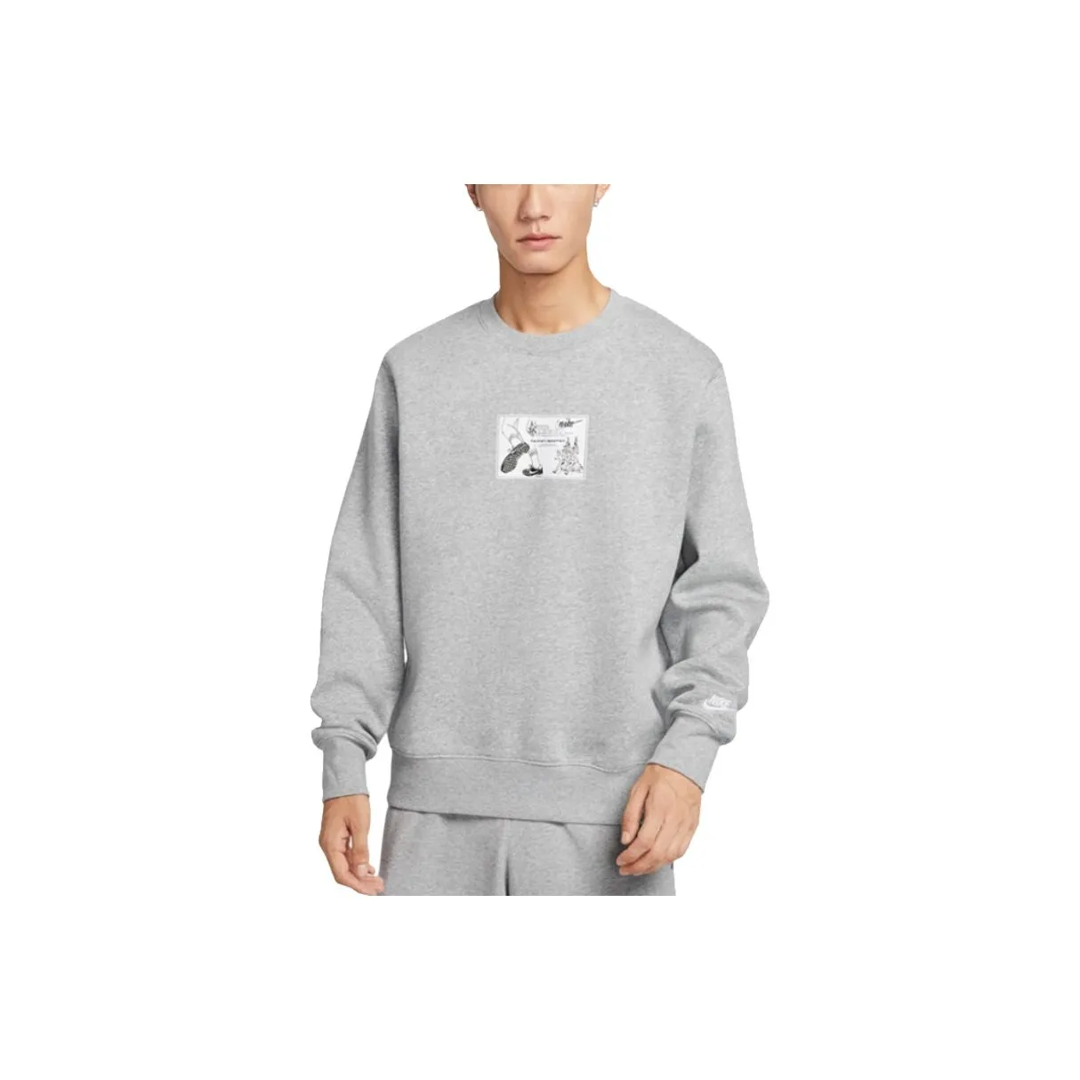 nike Светло-серый Мужской Свитшот