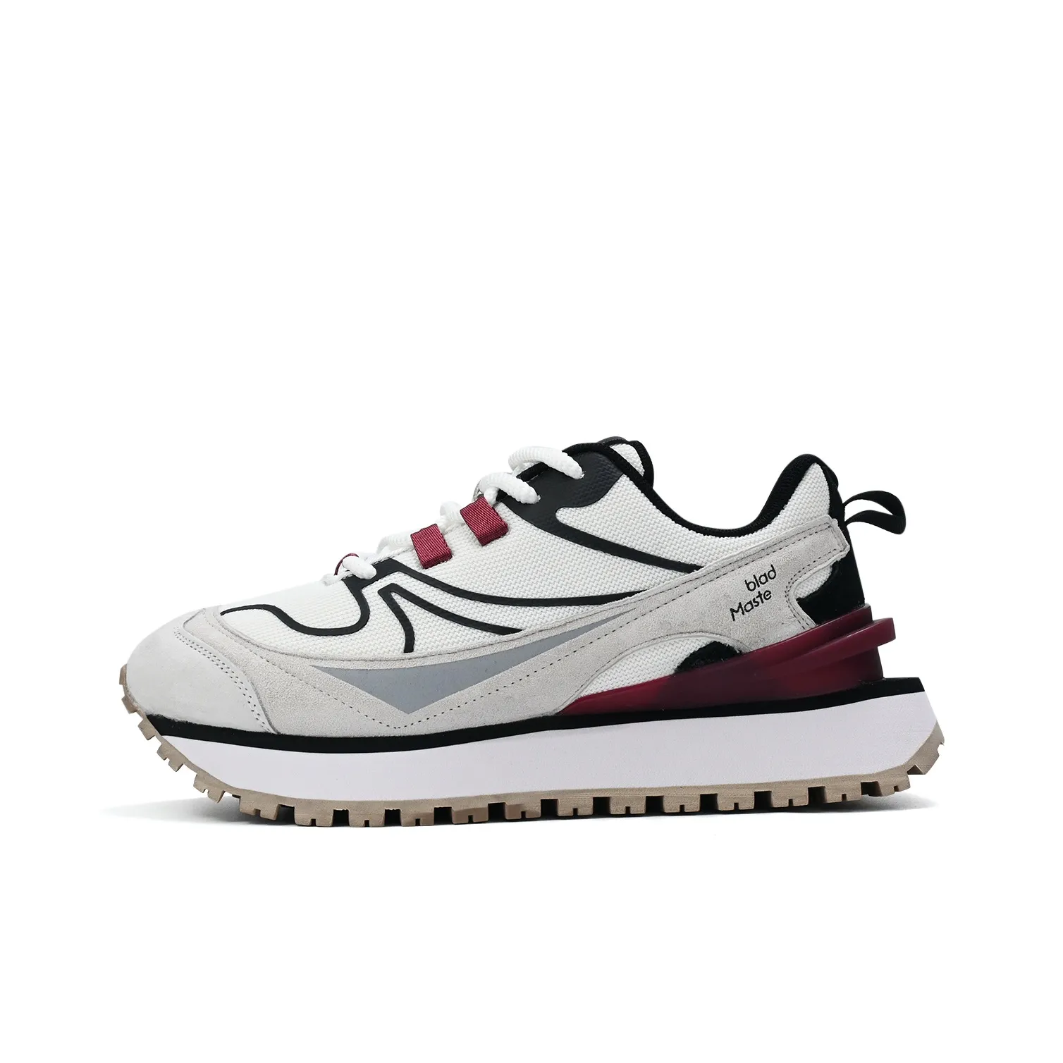 BladMaste Платформа Обувь на платформе Низкий Топ Повседневная обувь Унисекс Белый Черный Красный