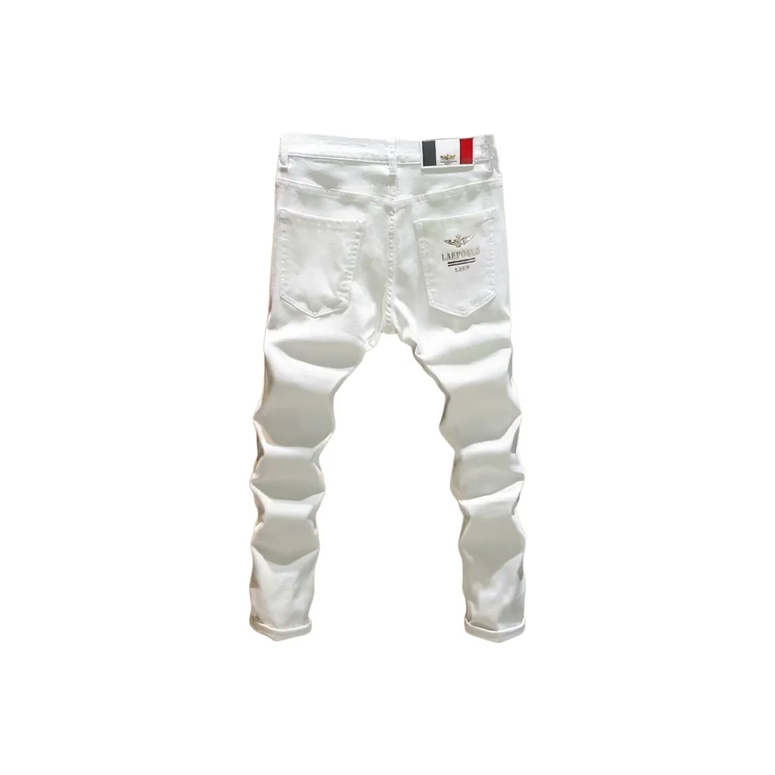 PWUE Белый Унисекс Джинсы