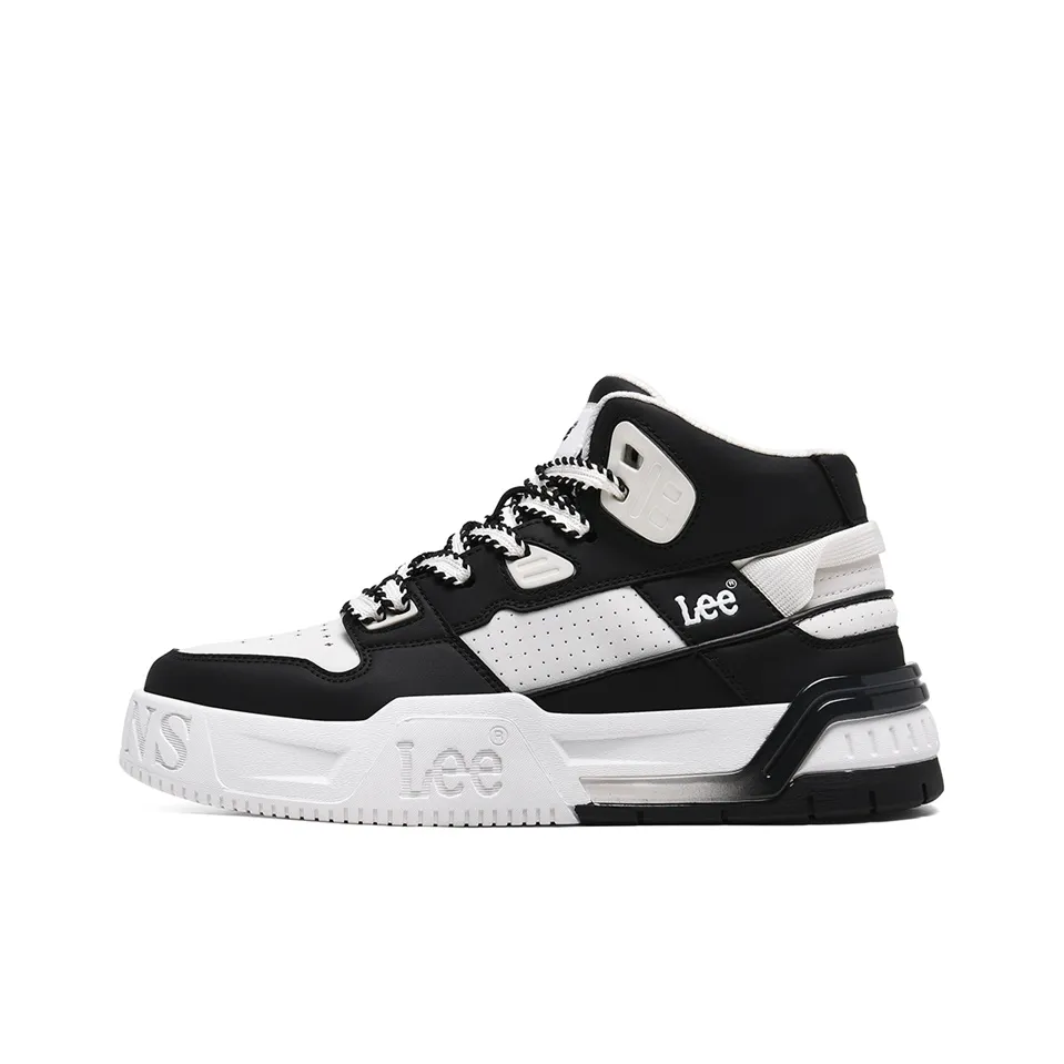 Модель совместного бренда Lee визуально увеличивает рост устойчивые к истиранию высокие кроссовки для скейтбординга унисекс