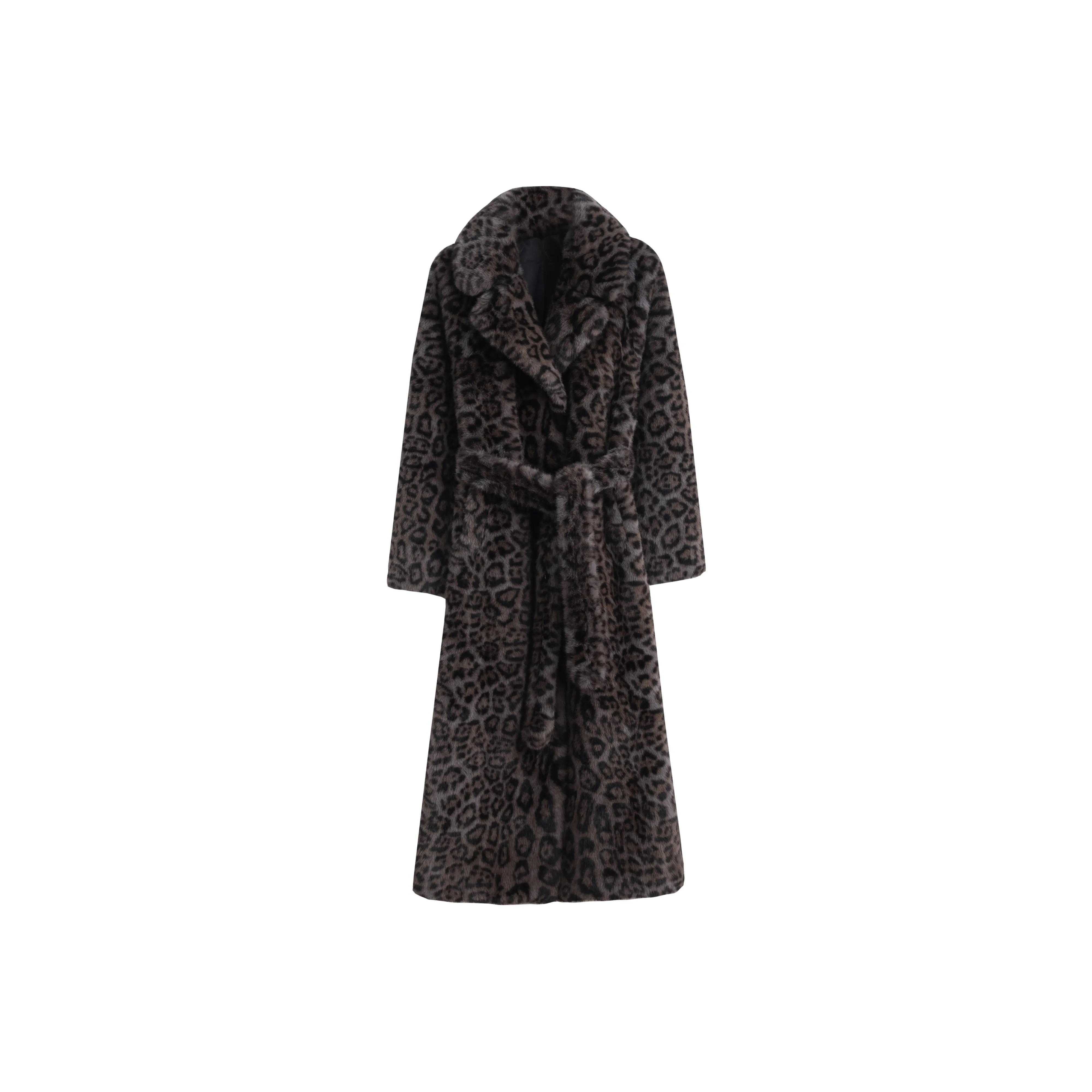 Tonlion Темный Каменный Серый Женские Меховые изделия