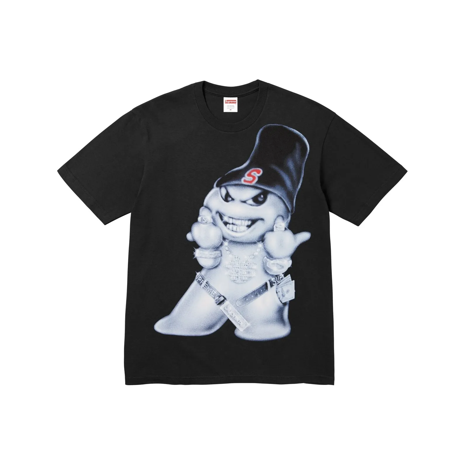 Supreme FW25 Осенняя T-рубашка Коллекция WEEK7 Снеговик Tee T-рубашка Унисекс