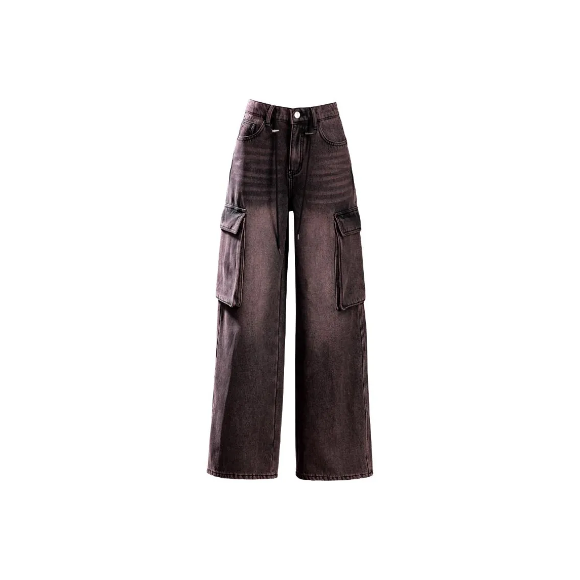 You Cow Me Pants Черные Красные Флисовые Подкладочные Женские Джинсы