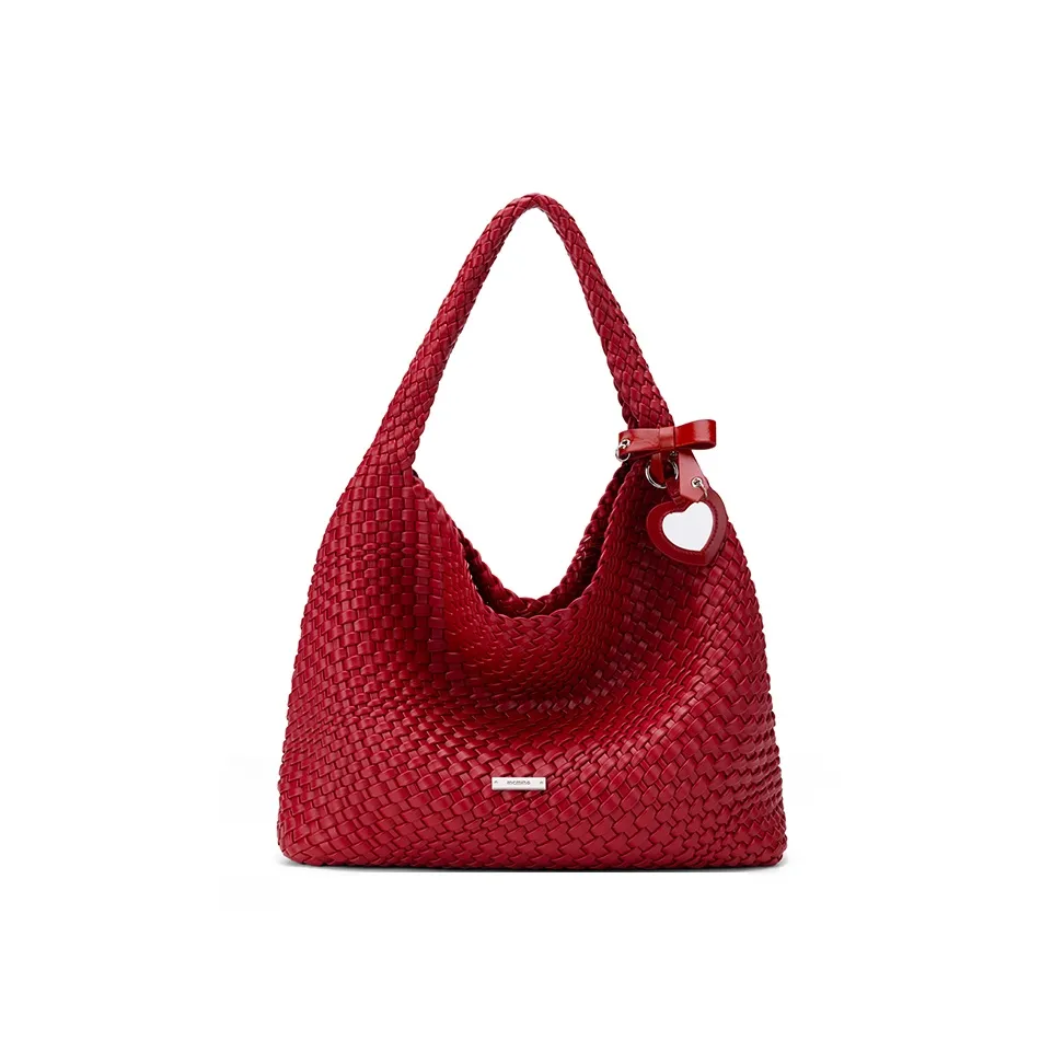 MCMIKO Сумка через плечо из синтетической кожи стандартная женская праздничная красная