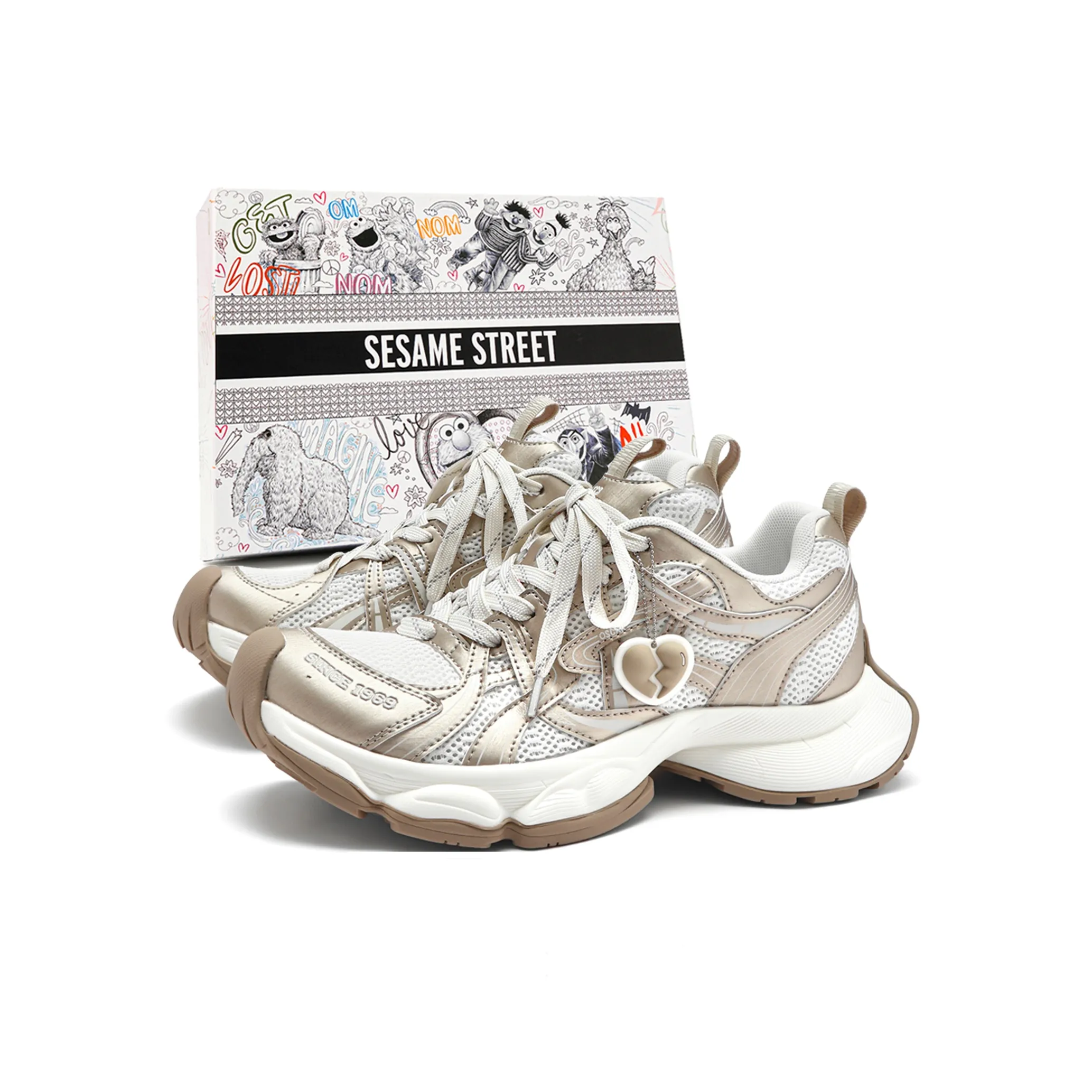 Кроссовки с толстой подошвой SESAME STREET унисекс