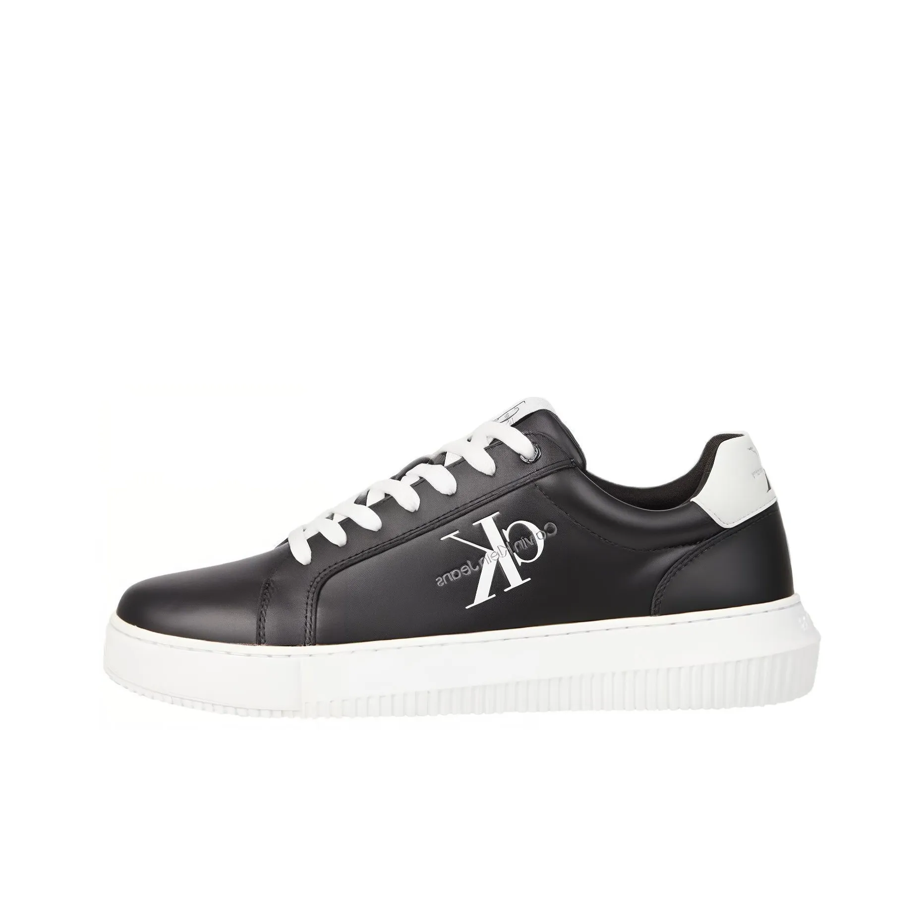 CKJ CALVIN KLEIN JEANS Skateboard Shoes Men Low Top Black
