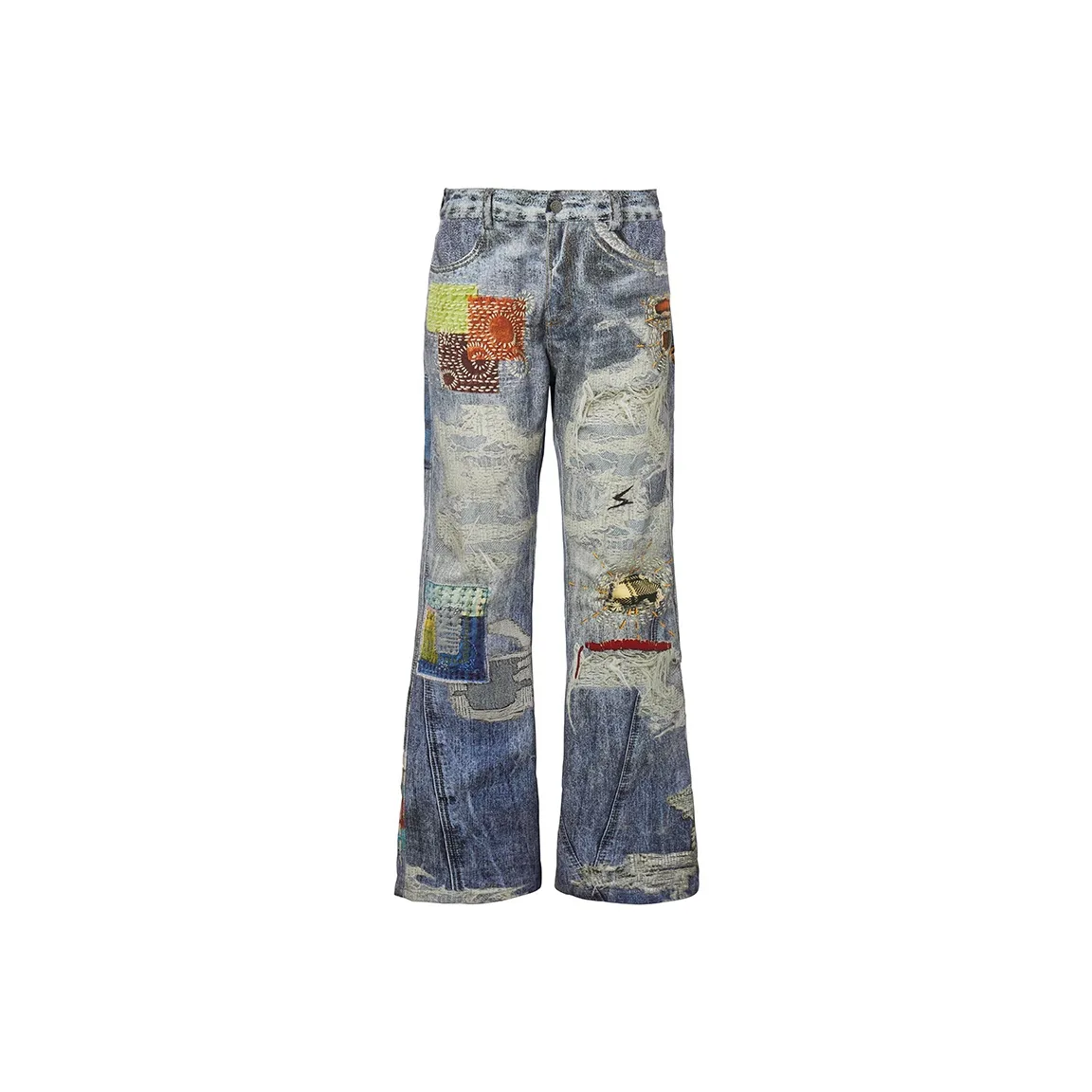 ROCAWEAR Джинсы Унисекс Вымытый Деним Синий